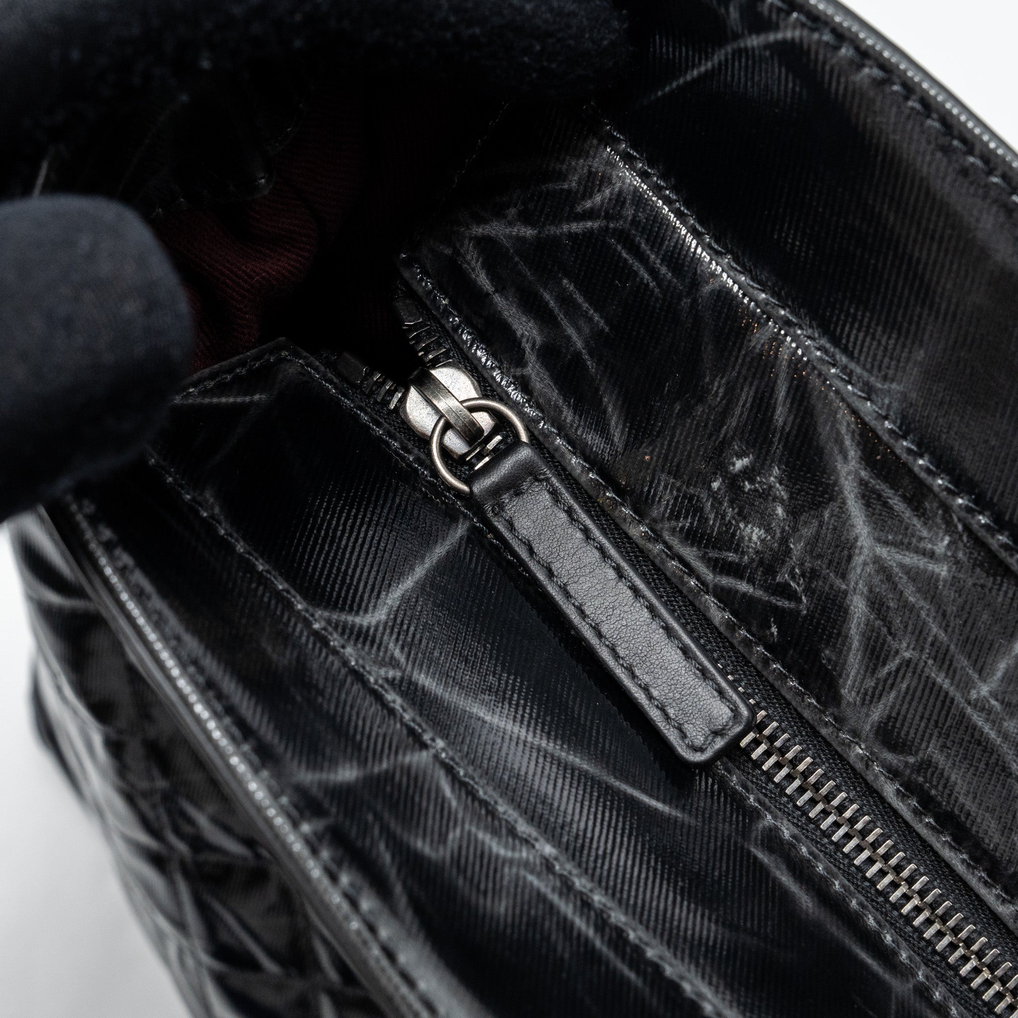 Chanel giant zip shopping bag patent black ruthenium hardware - Image 15