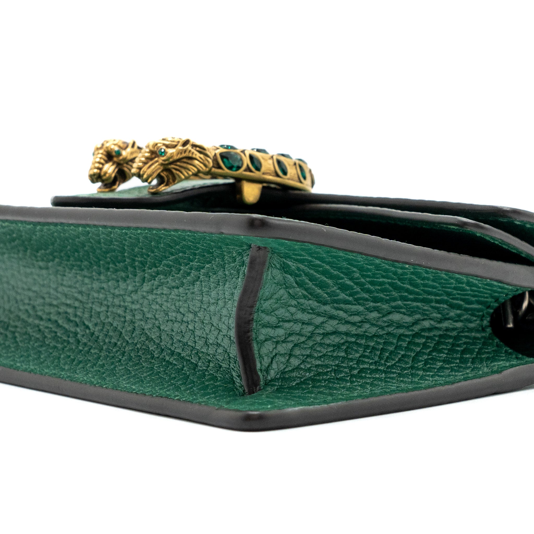 Gucci Dionysus Super Mini Leather Green GHW - Image 7