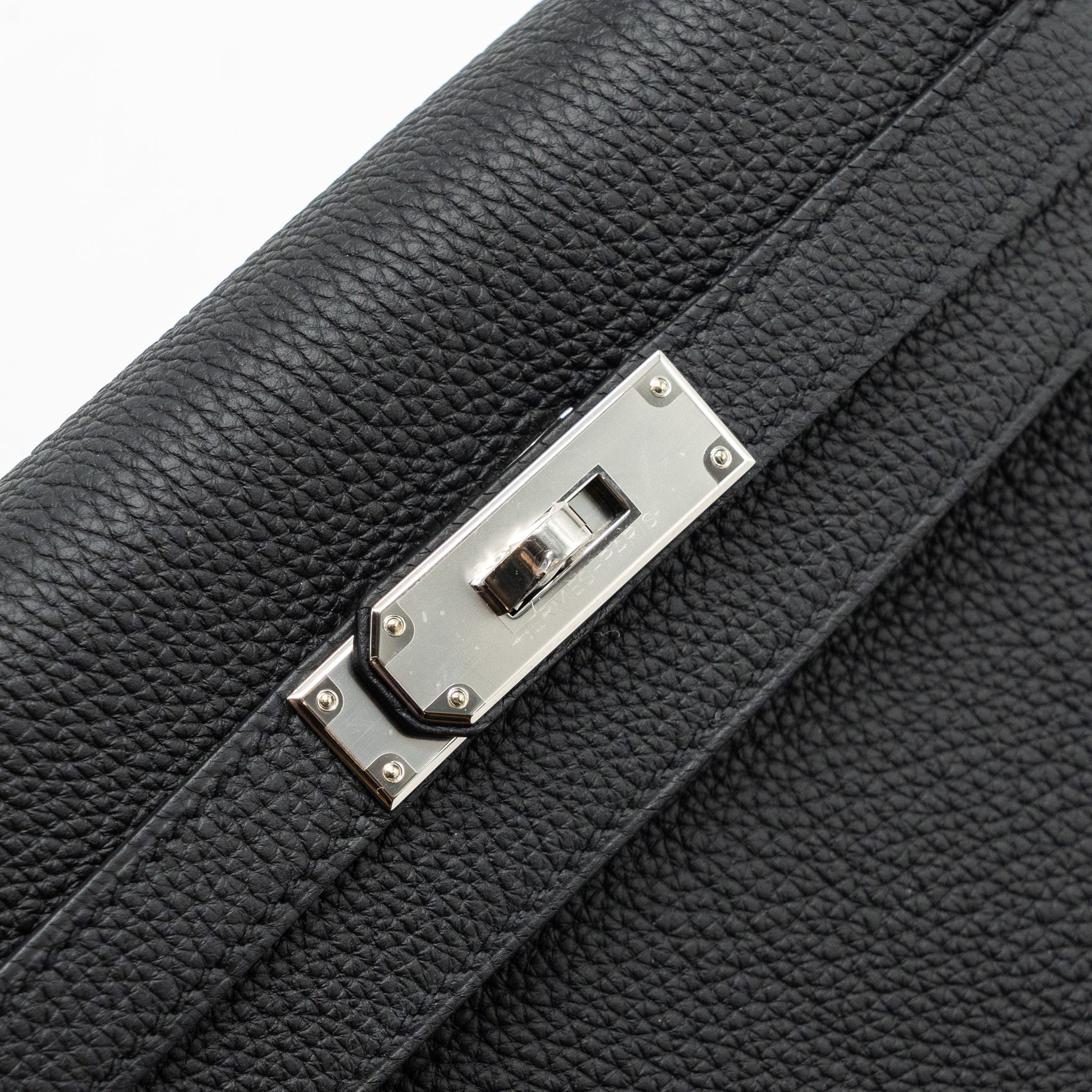 Hermes Kelly 28 Togo Black SHW Stamp B - Image 9