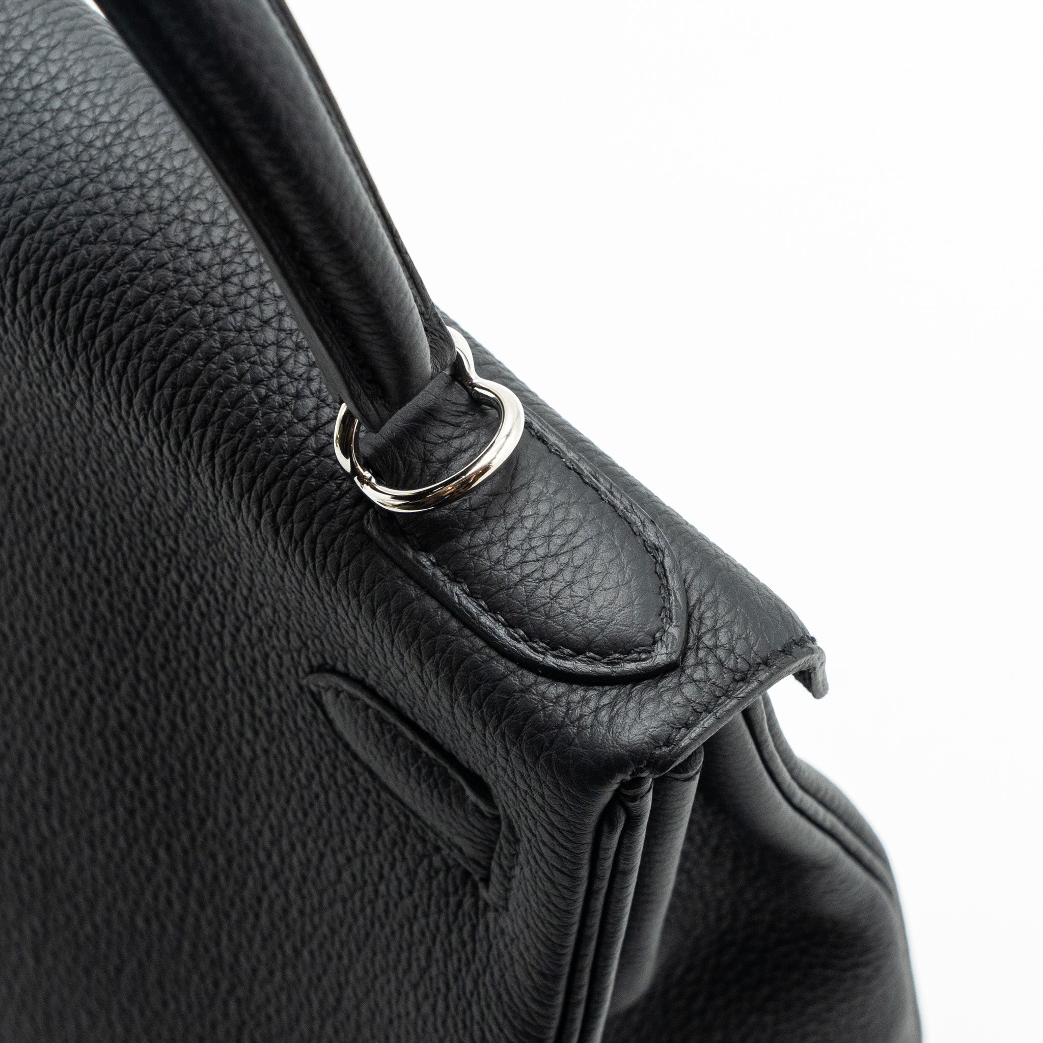 Hermes Kelly 28 Togo Black SHW Stamp B - Image 10