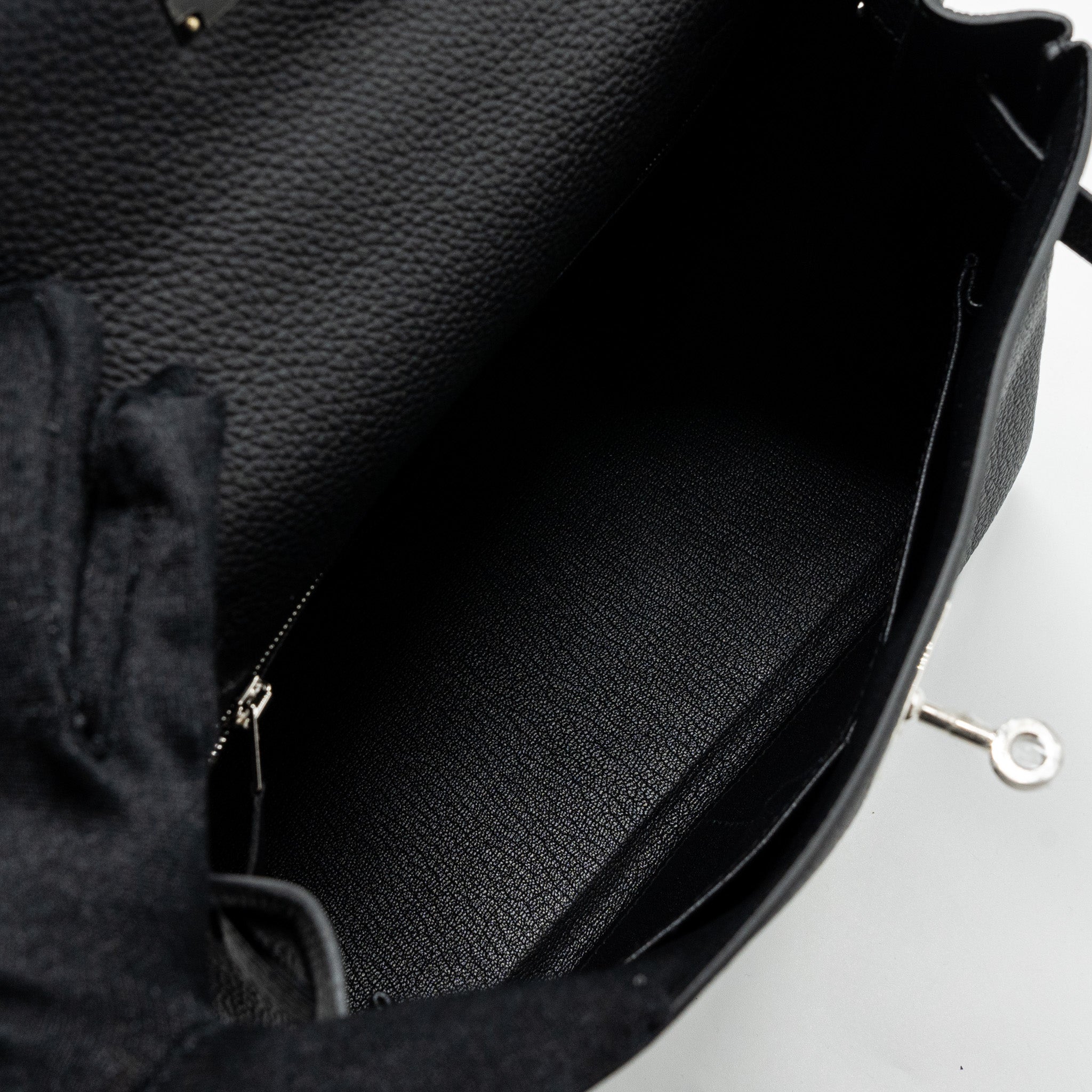 Hermes Kelly 28 Togo Black SHW Stamp B - Image 15