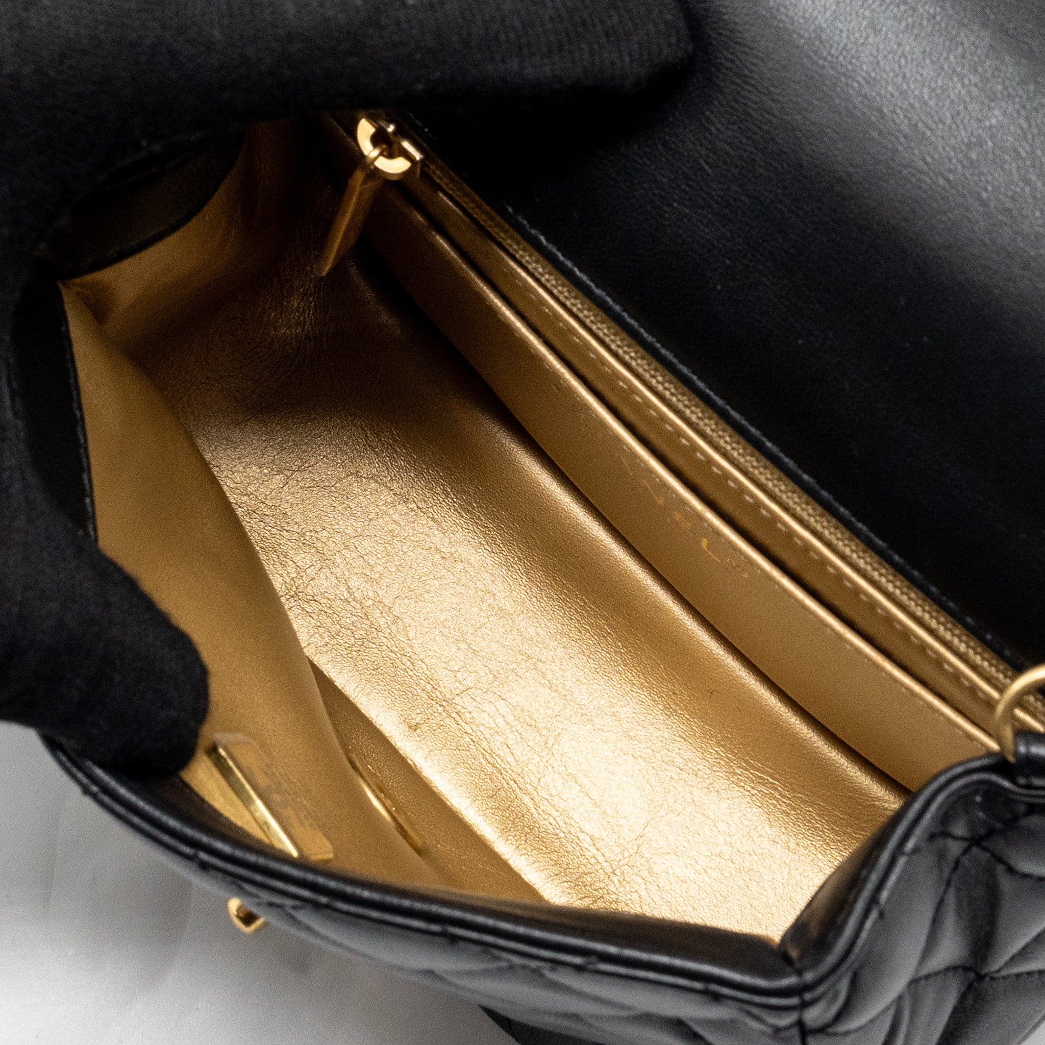 Chanel Pearl Crush Mini Square Lambskin Black GHW (Microchip) - Image 12