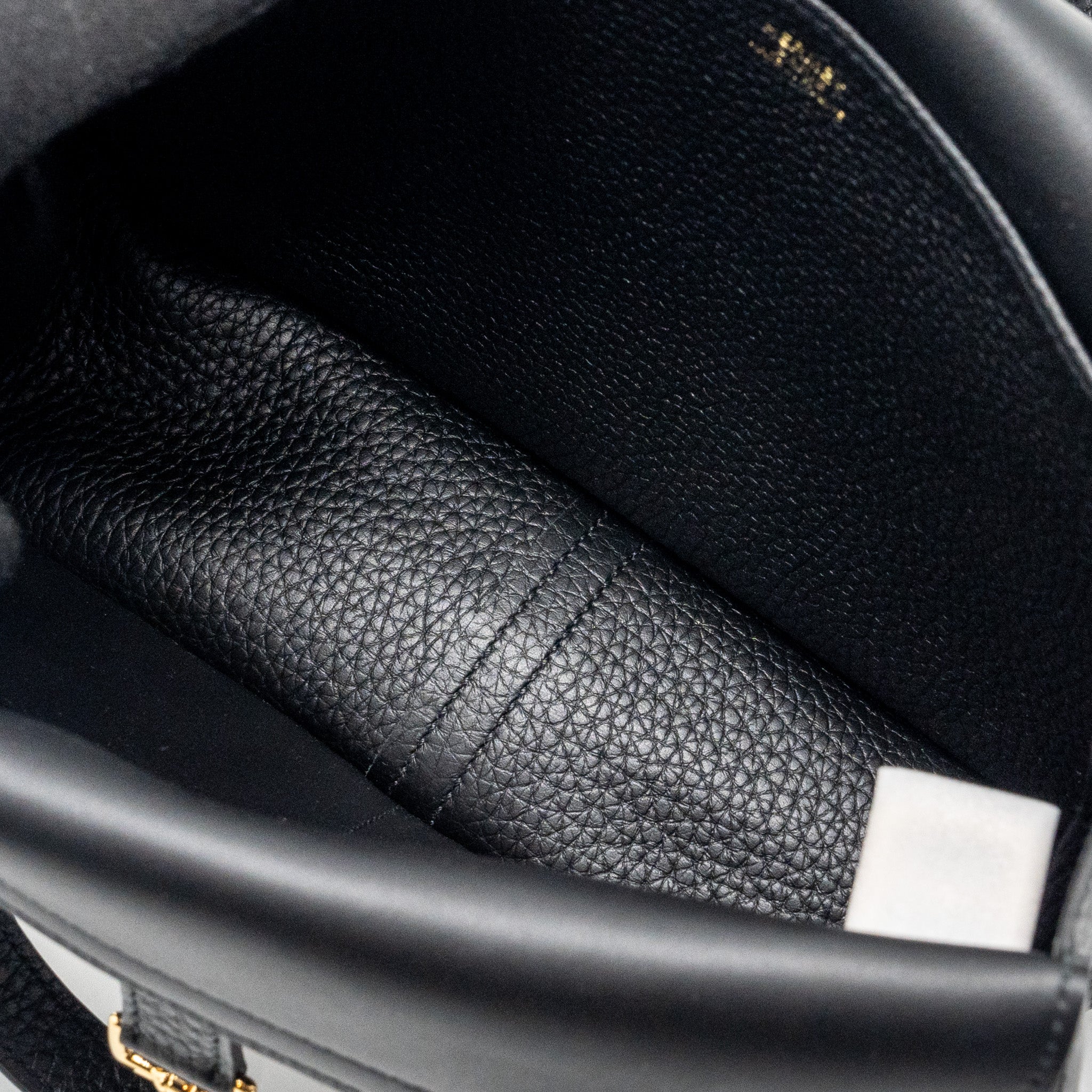 Hermes halzan 25 clemence Black GHW stamp B - Image 8