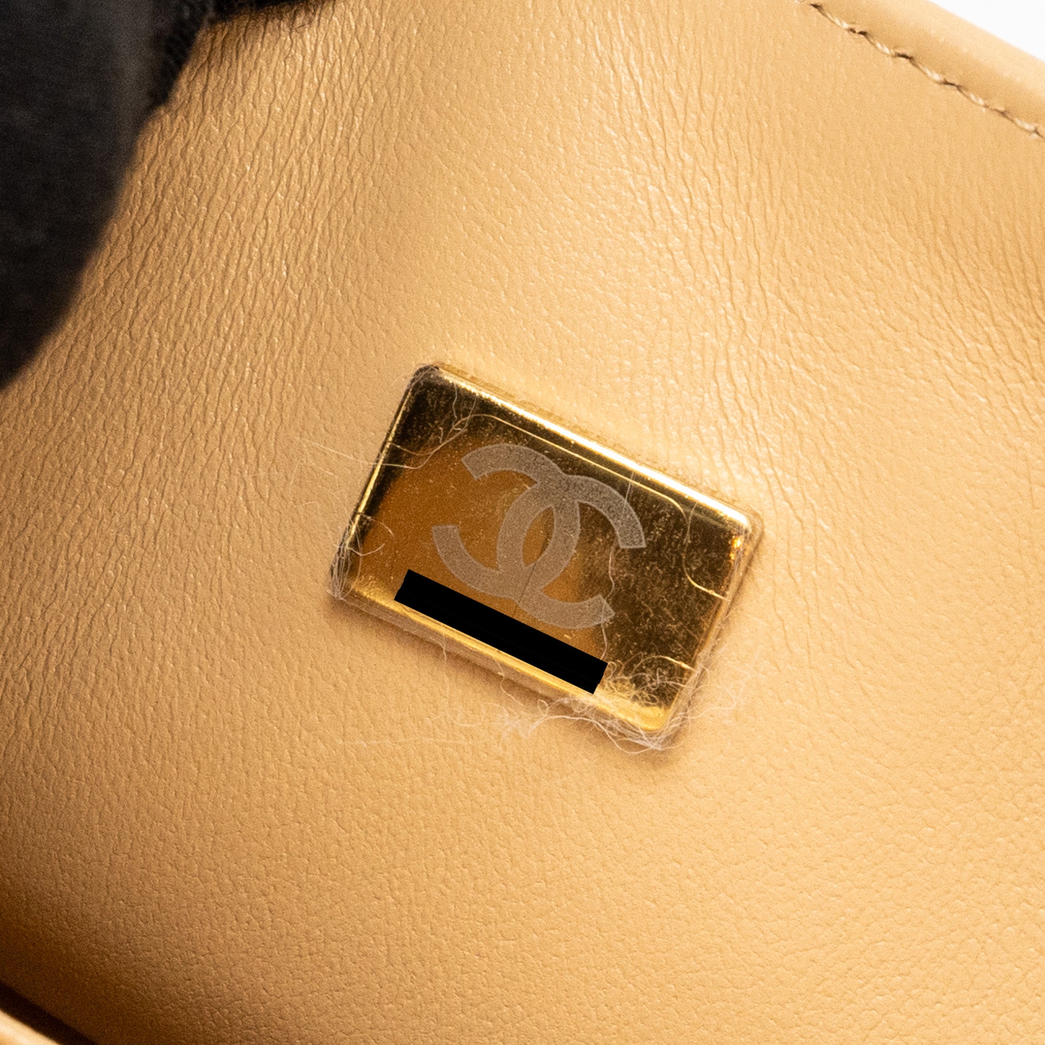 Chanel Medium Classic Double Flap Bag Lambskin Beige LGHW (Microchip) - Image 15