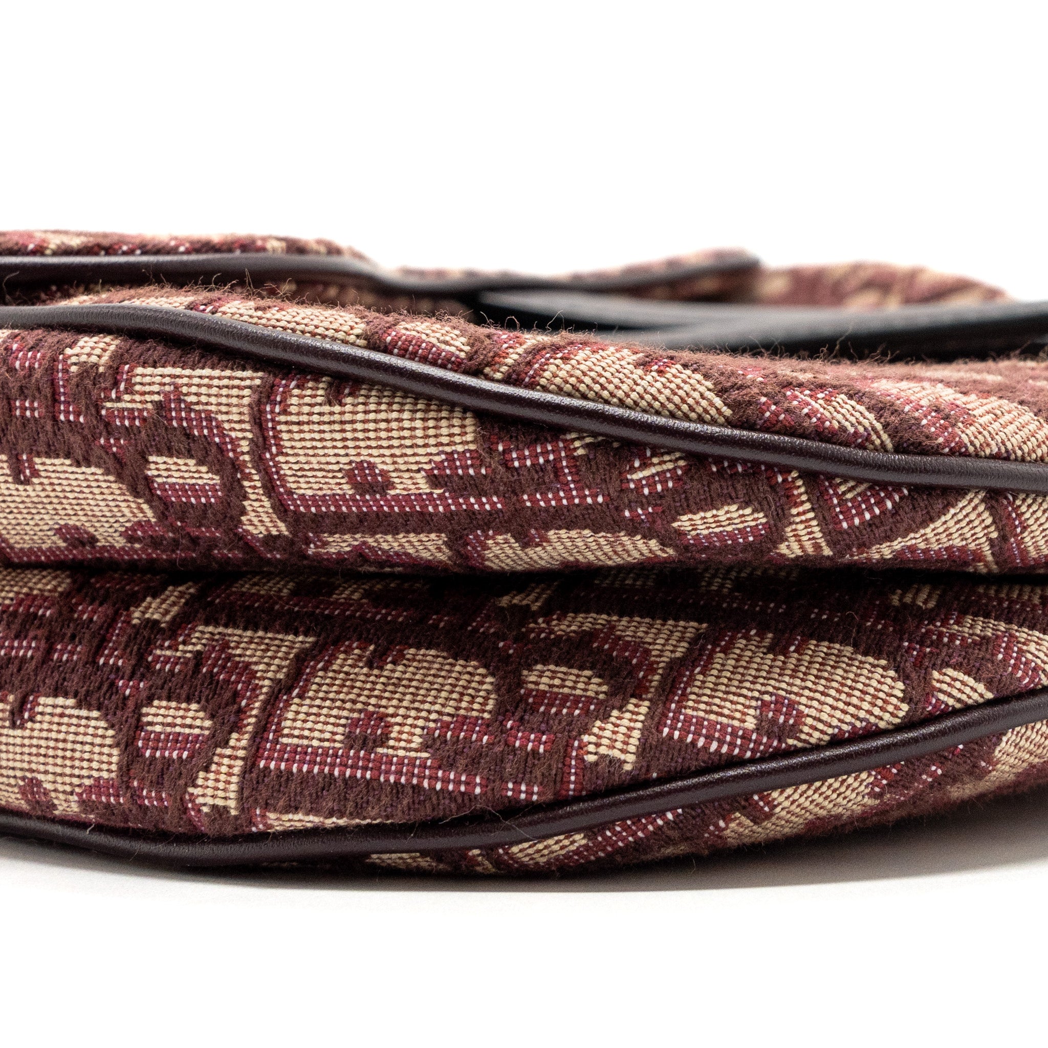 Dior Medium Saddle Bag Red Oblique Embroidery GHW With An Extra Dior Strap - Image 7