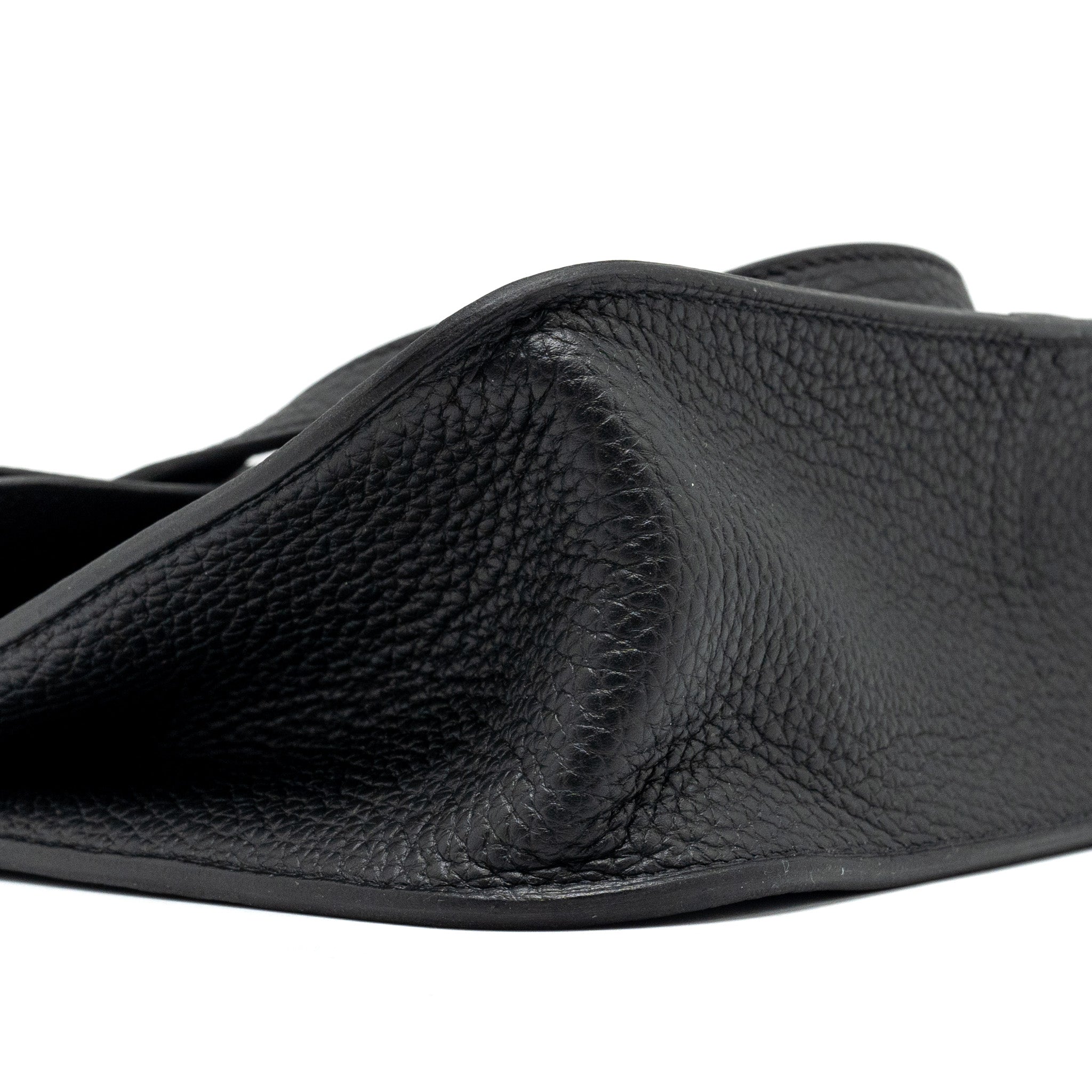 Hermes halzan 25 clemence Black GHW stamp B - Image 12