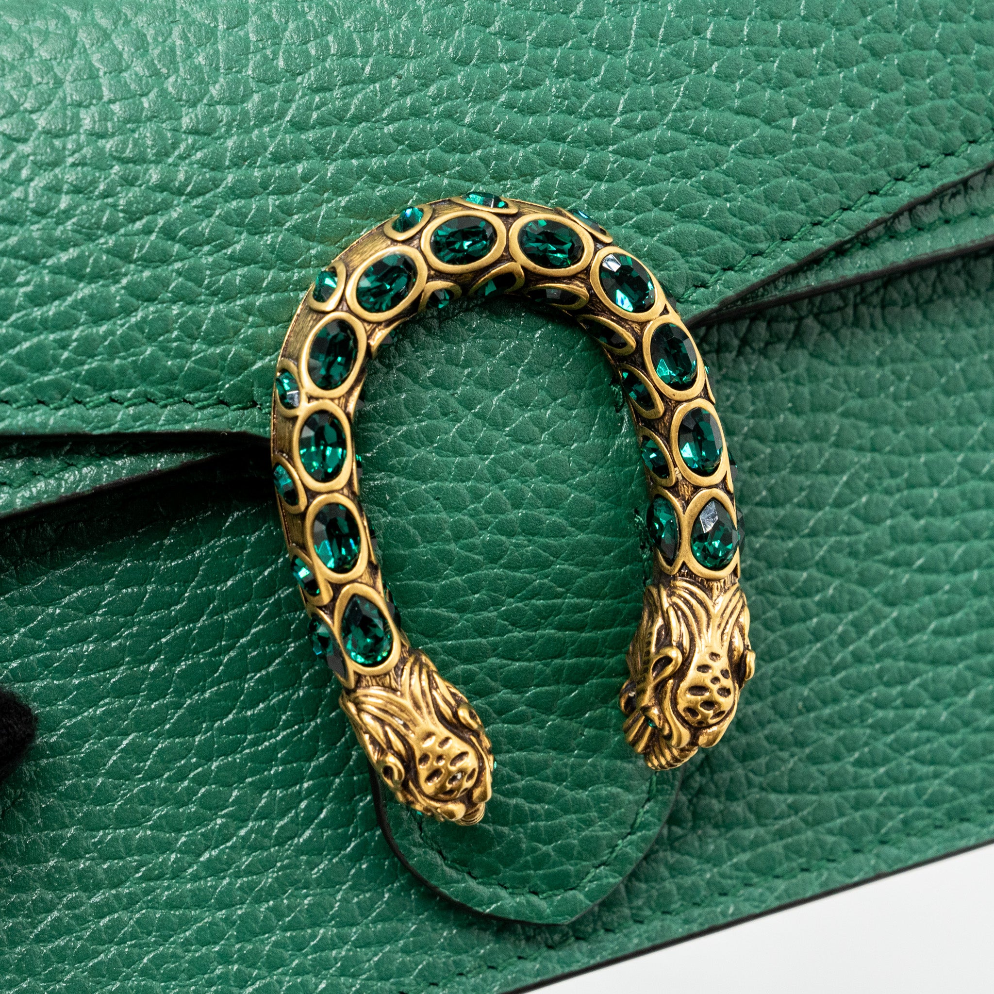 Gucci Dionysus Super Mini Leather Green GHW - Image 8