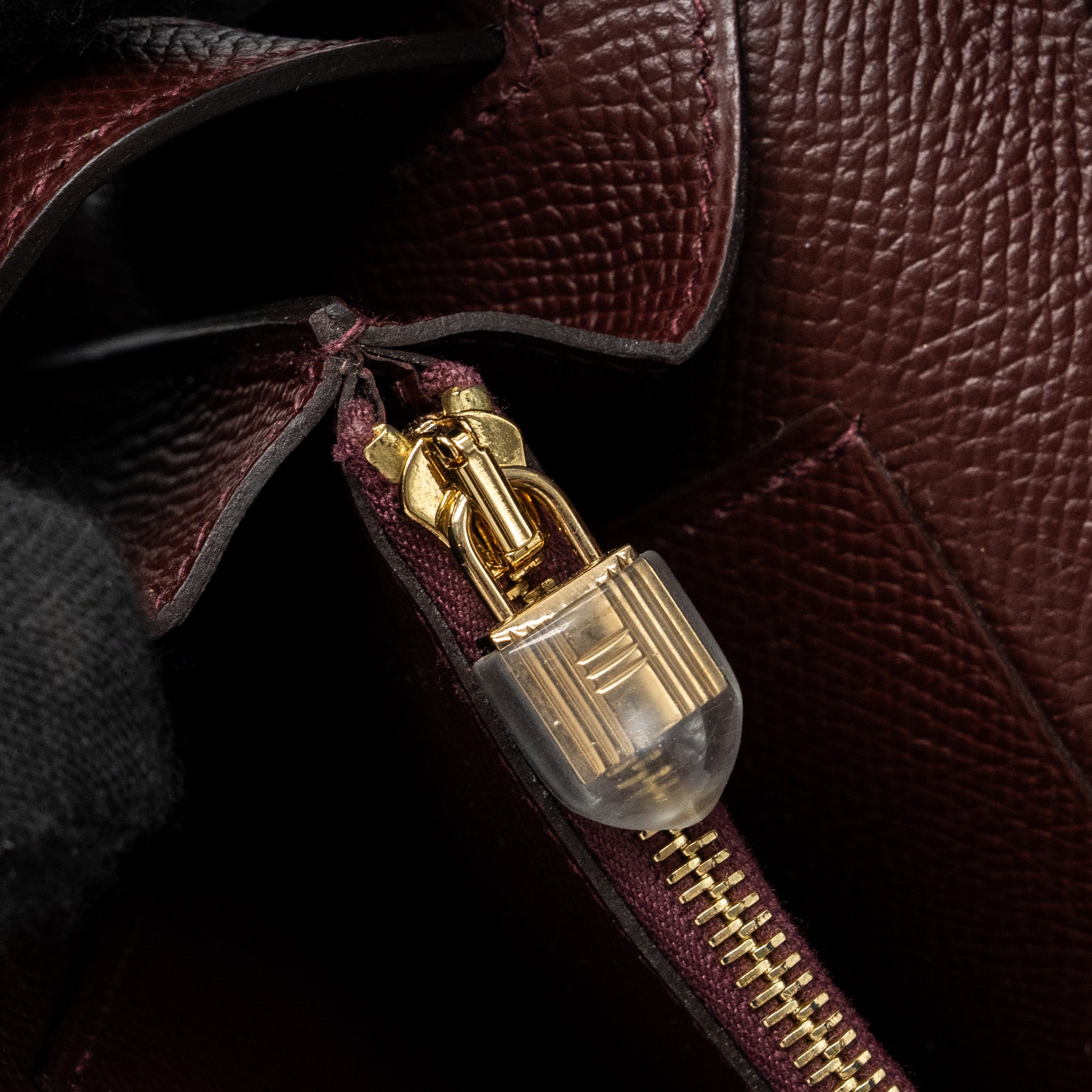 Hermes Kelly To Go Epsom 57 Bordeaux GHW Stamp U - Image 12