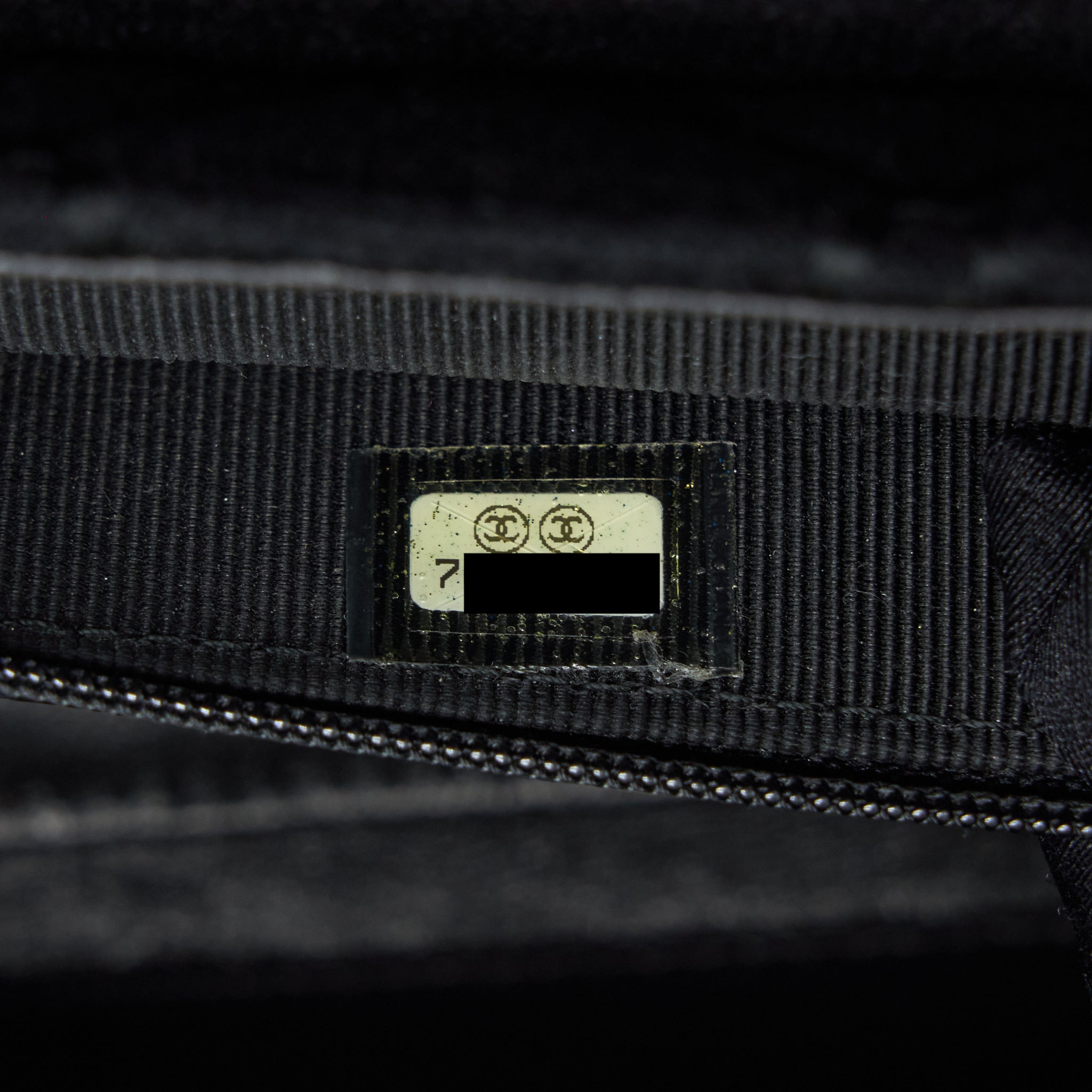 Chanel Vintage Shoulder Bag fabric Black GHW With An Extra Bag Charm - Image 12