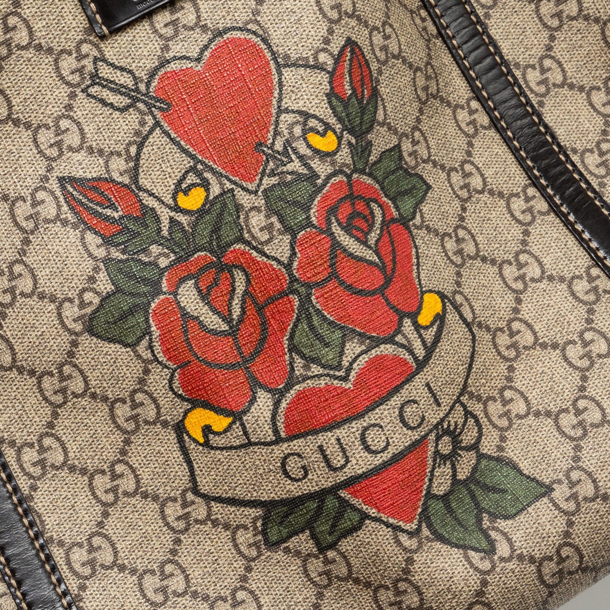 Gucci top handle tote bag gg supreme canvas GHW - Image 10