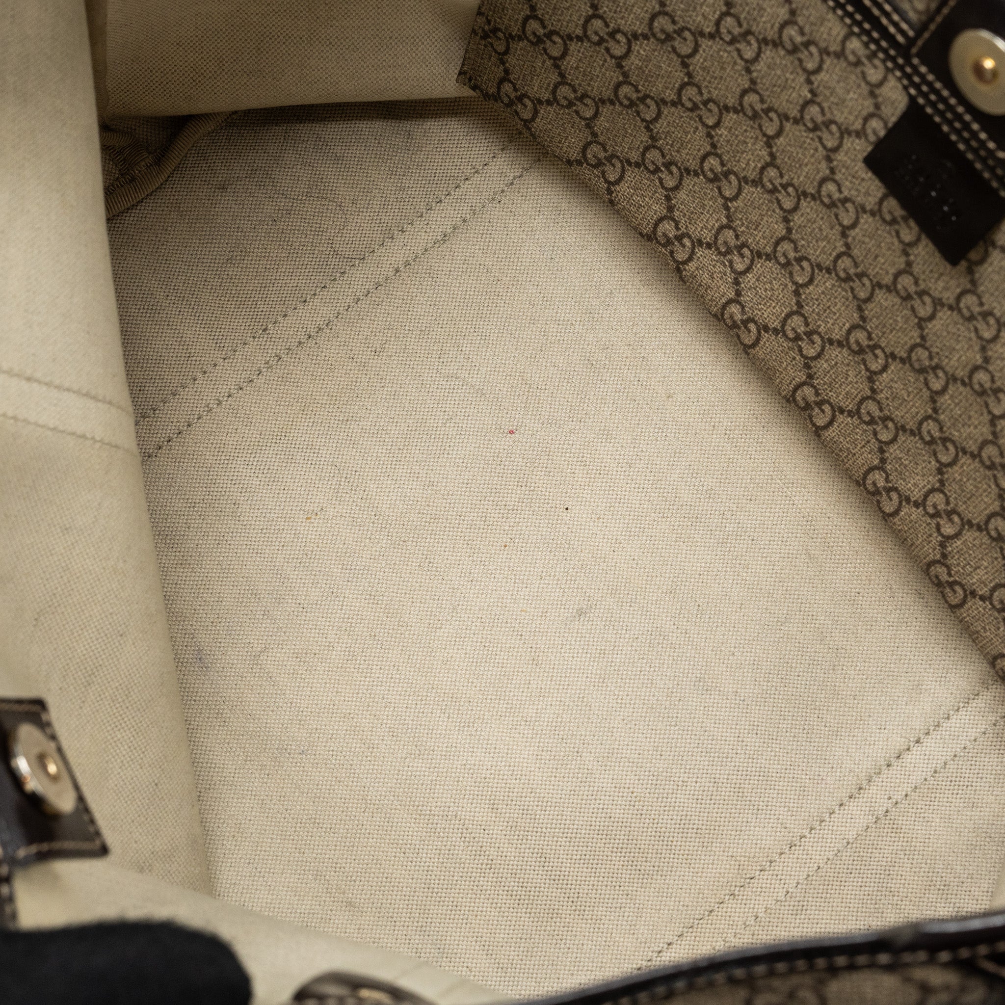 Gucci top handle tote bag gg supreme canvas GHW - Image 11
