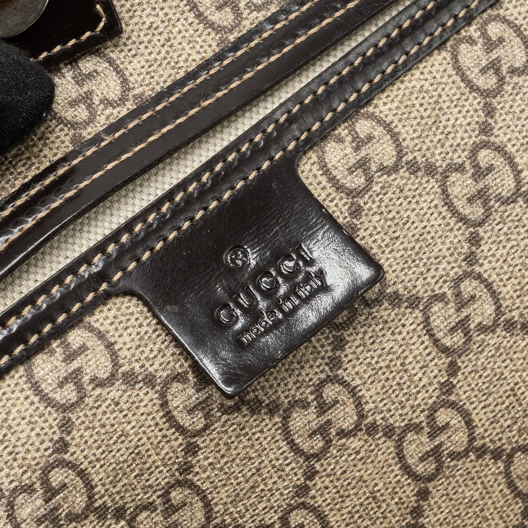 Gucci top handle tote bag gg supreme canvas GHW - Image 12