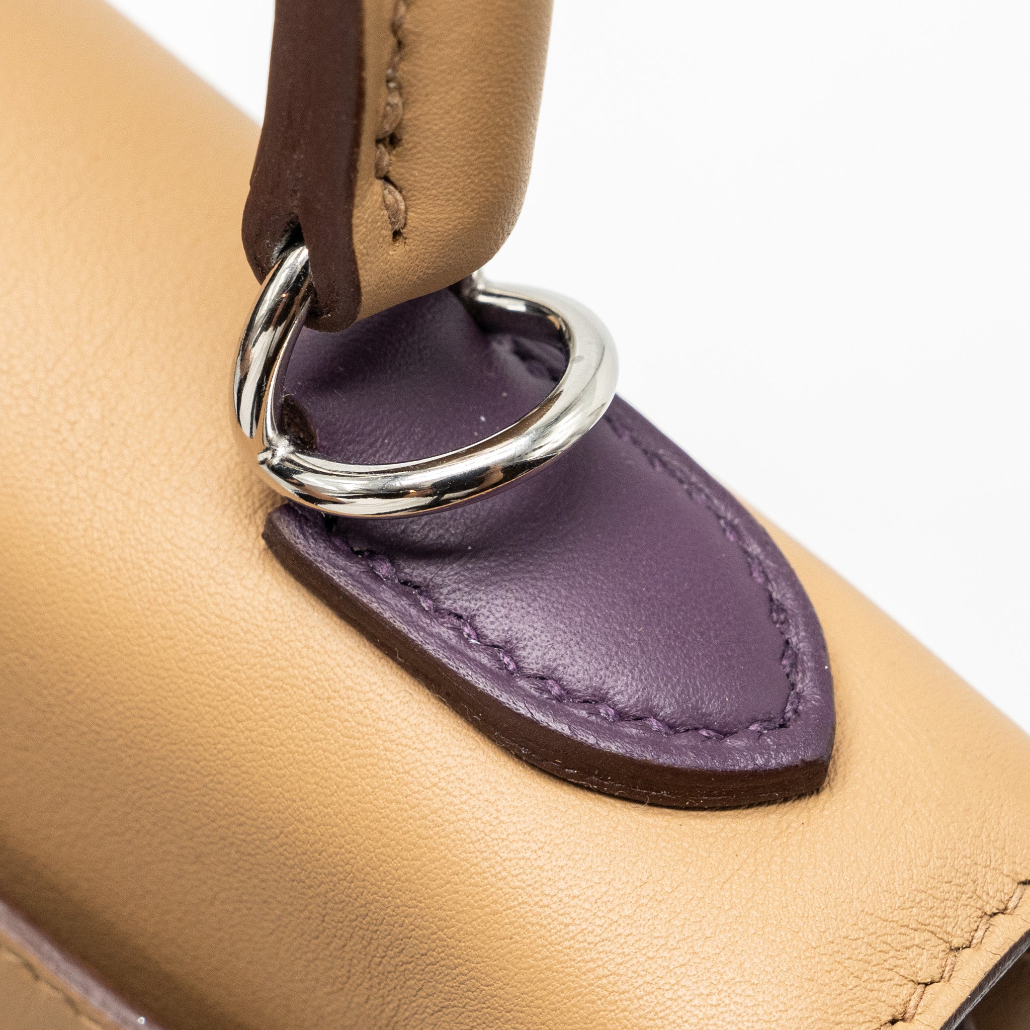 Hermes Kelly 25 colormatic swift chai / blue brume / lime / mauve Sylvestre SHW stamp U - Image 10