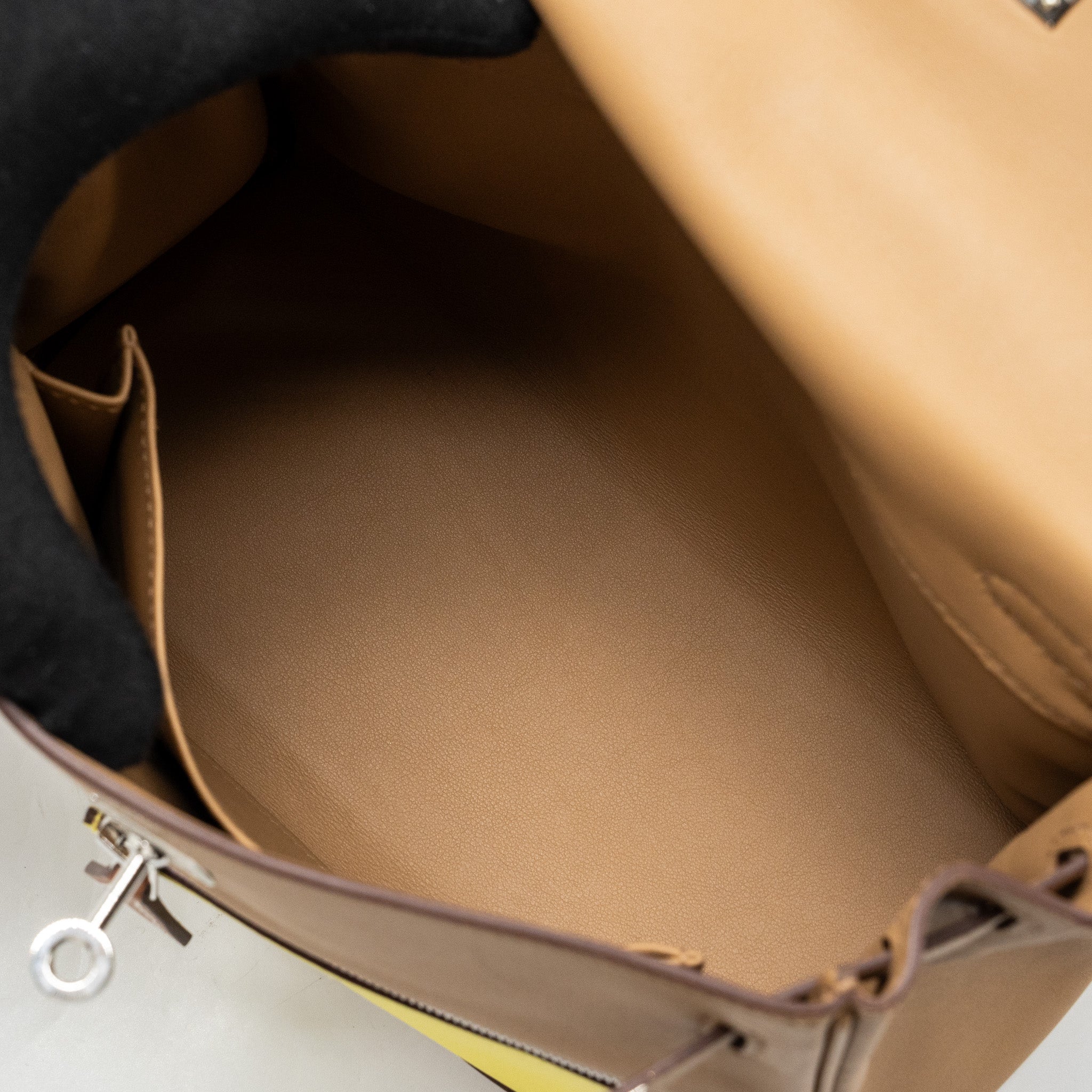 Hermes Kelly 25 colormatic swift chai / blue brume / lime / mauve Sylvestre SHW stamp U - Image 14