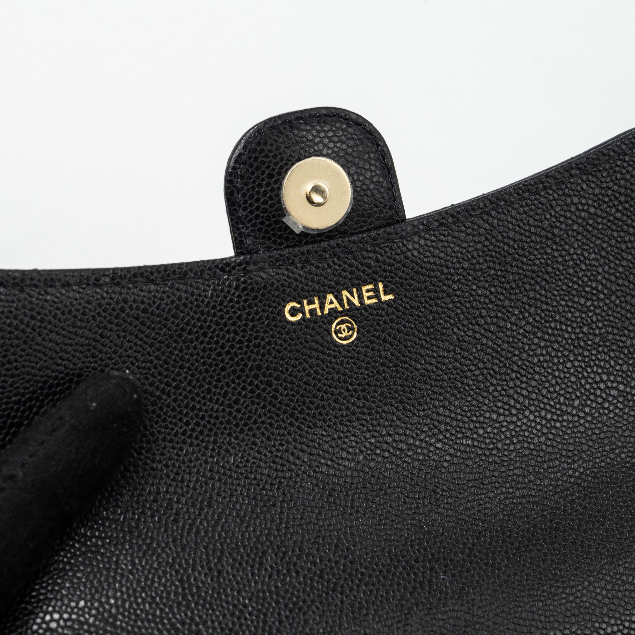 Chanel Double Pocket Wallet On Chain Caviar Black LGHW(Microchip) - Image 10
