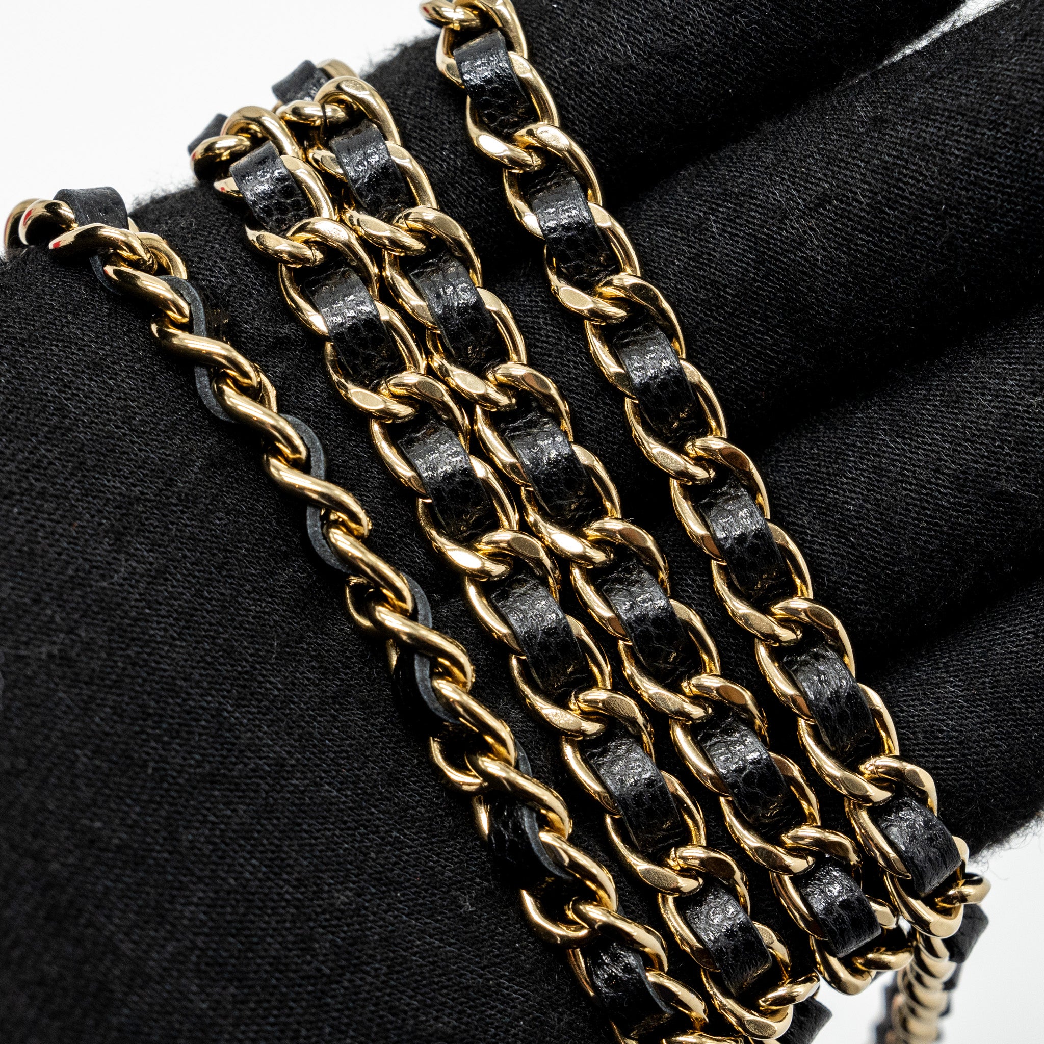 Chanel Double Pocket Wallet On Chain Caviar Black LGHW(Microchip) - Image 15