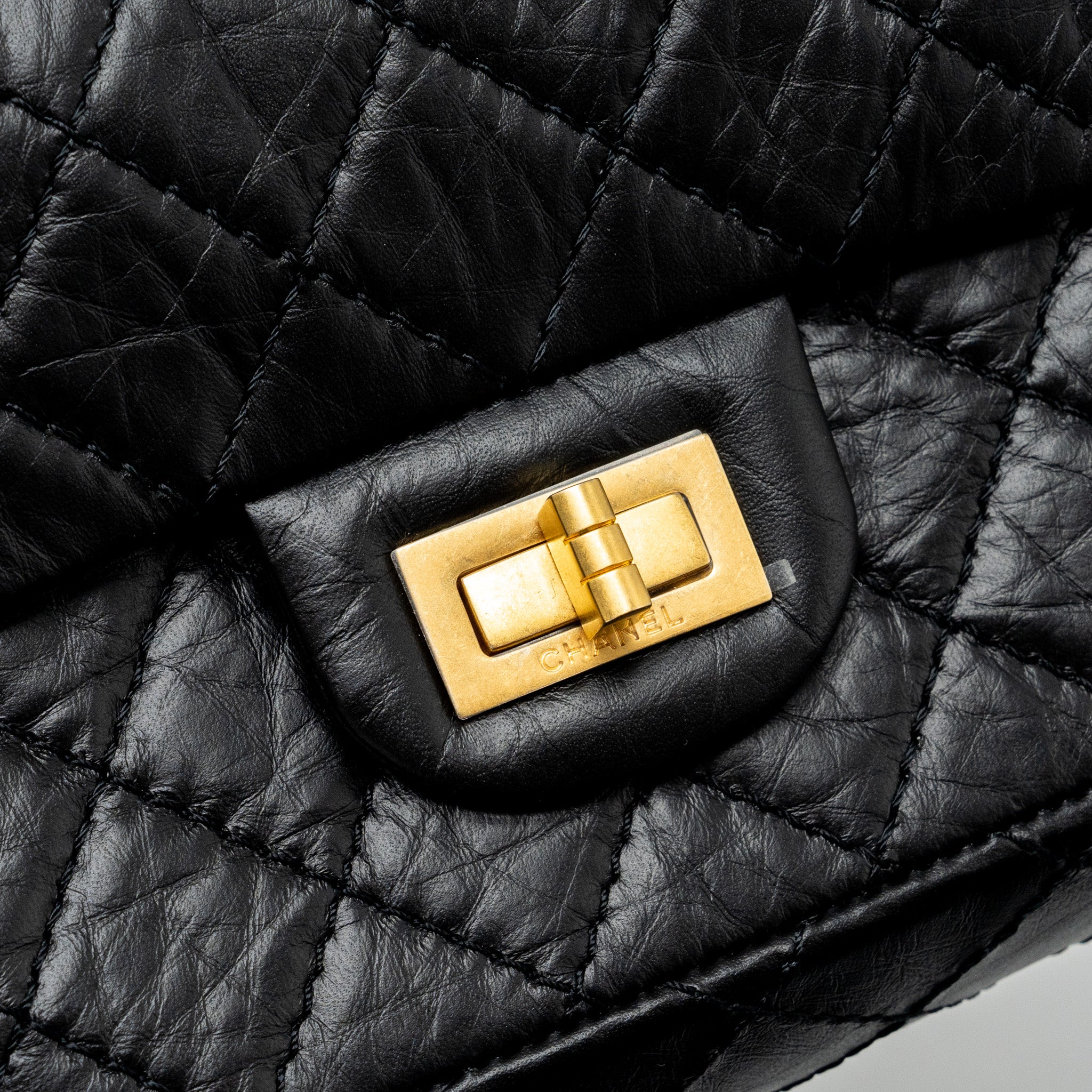 Chanel Mini 2.55 Reissue Aged Calfskin Black GHW (Microchip) - Image 8