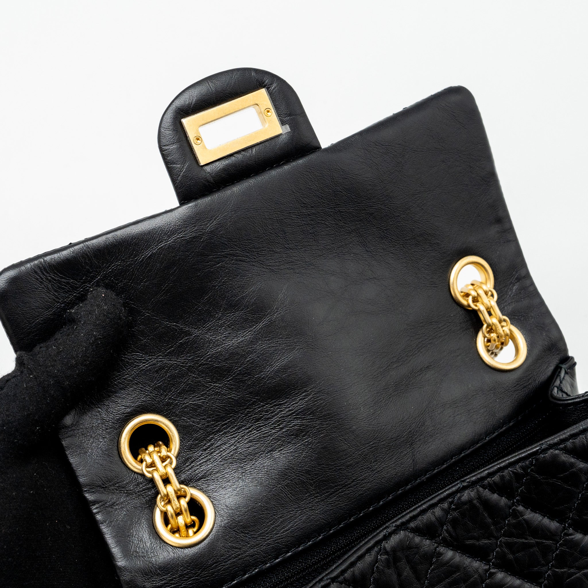 Chanel Mini 2.55 Reissue Aged Calfskin Black GHW (Microchip) - Image 10