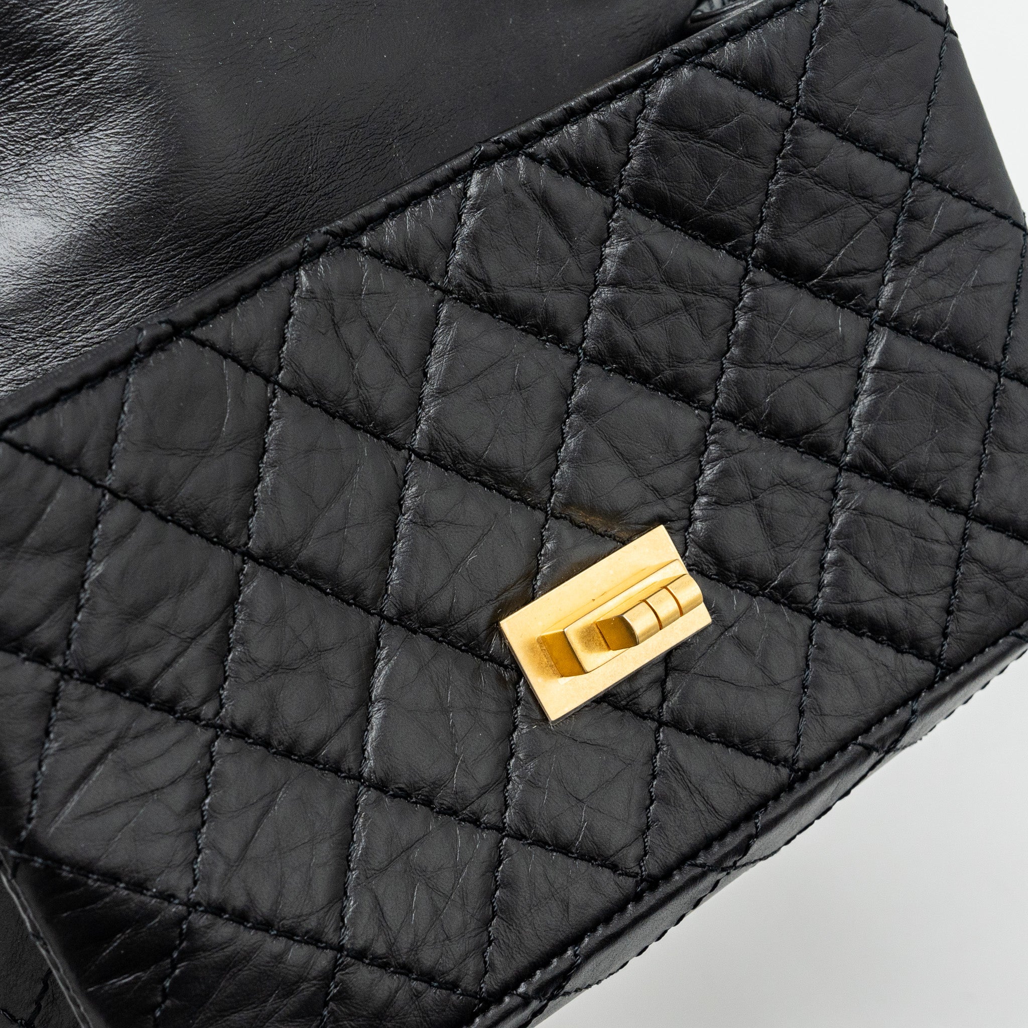 Chanel Mini 2.55 Reissue Aged Calfskin Black GHW (Microchip) - Image 11