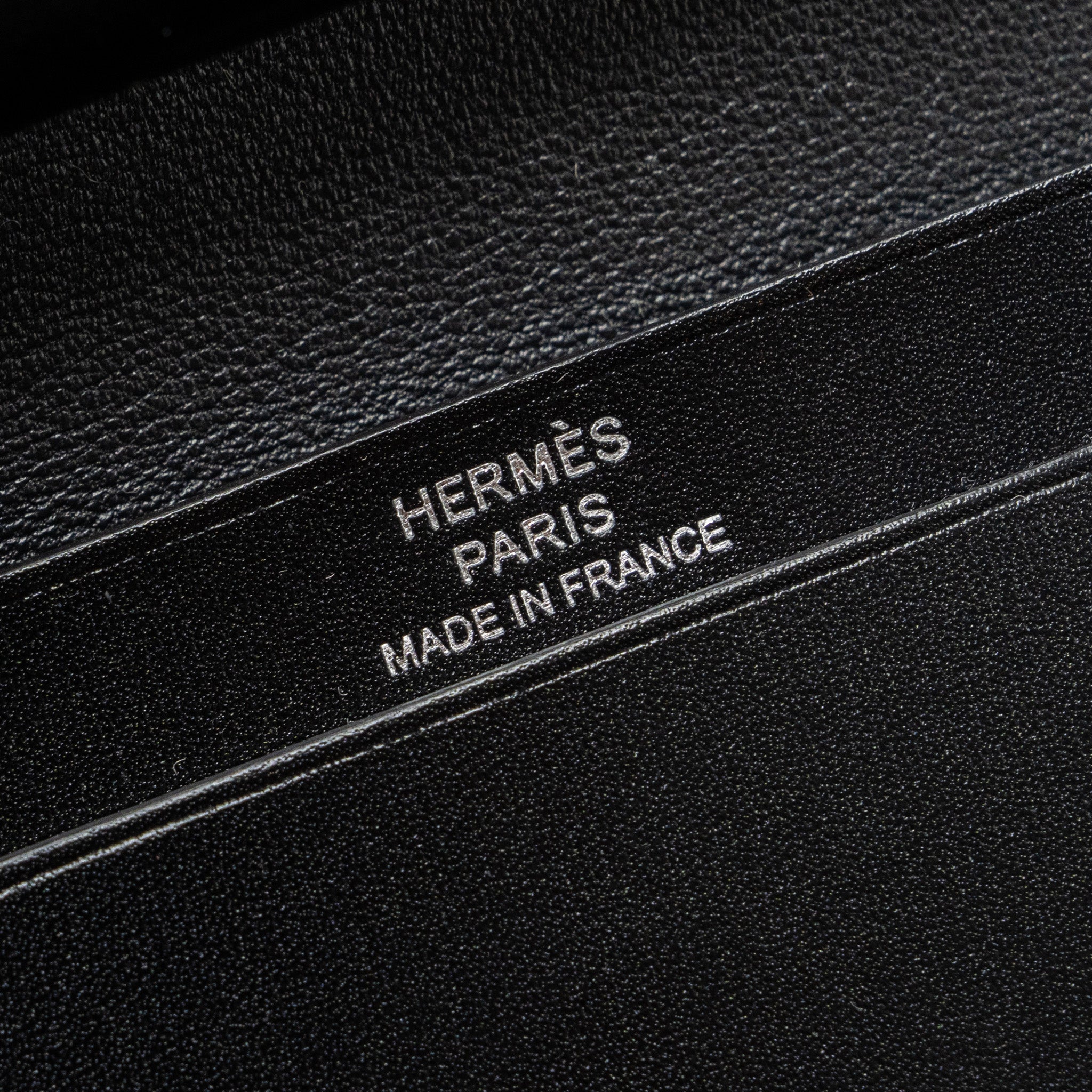 Hermes Bearn Mini Wallet Box Calfskin So Black Stamp B - Image 9