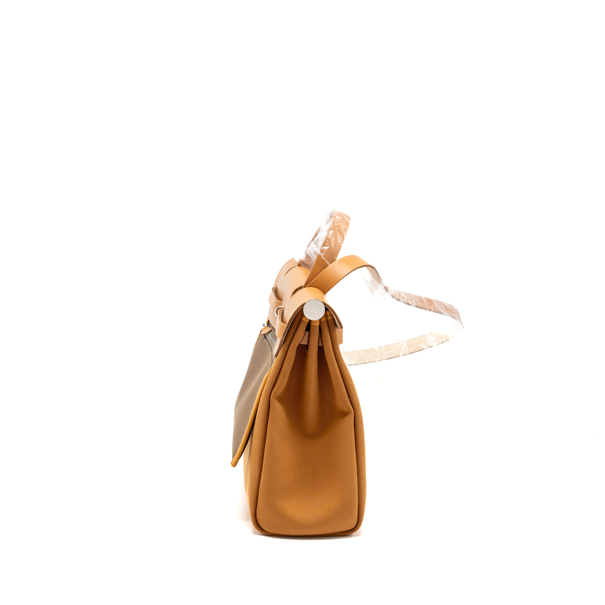 Hermes herbag 31 zip bag canvas/vache hunter natural SHW Stamp Z - Image 3