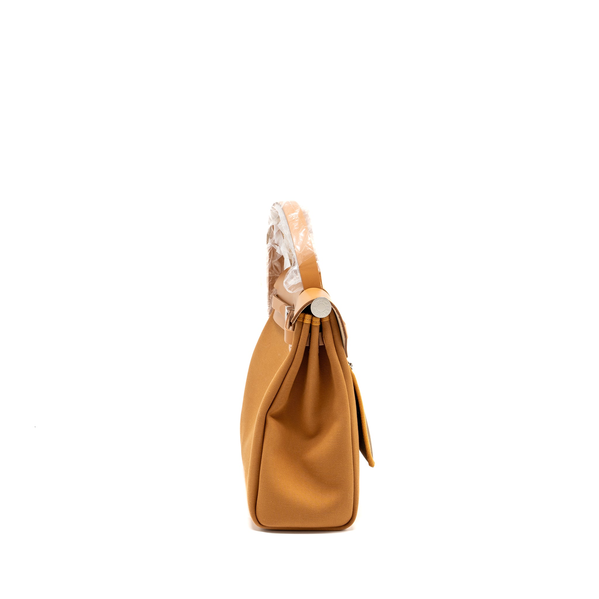 Hermes herbag 31 zip bag canvas/vache hunter natural SHW Stamp Z - Image 4