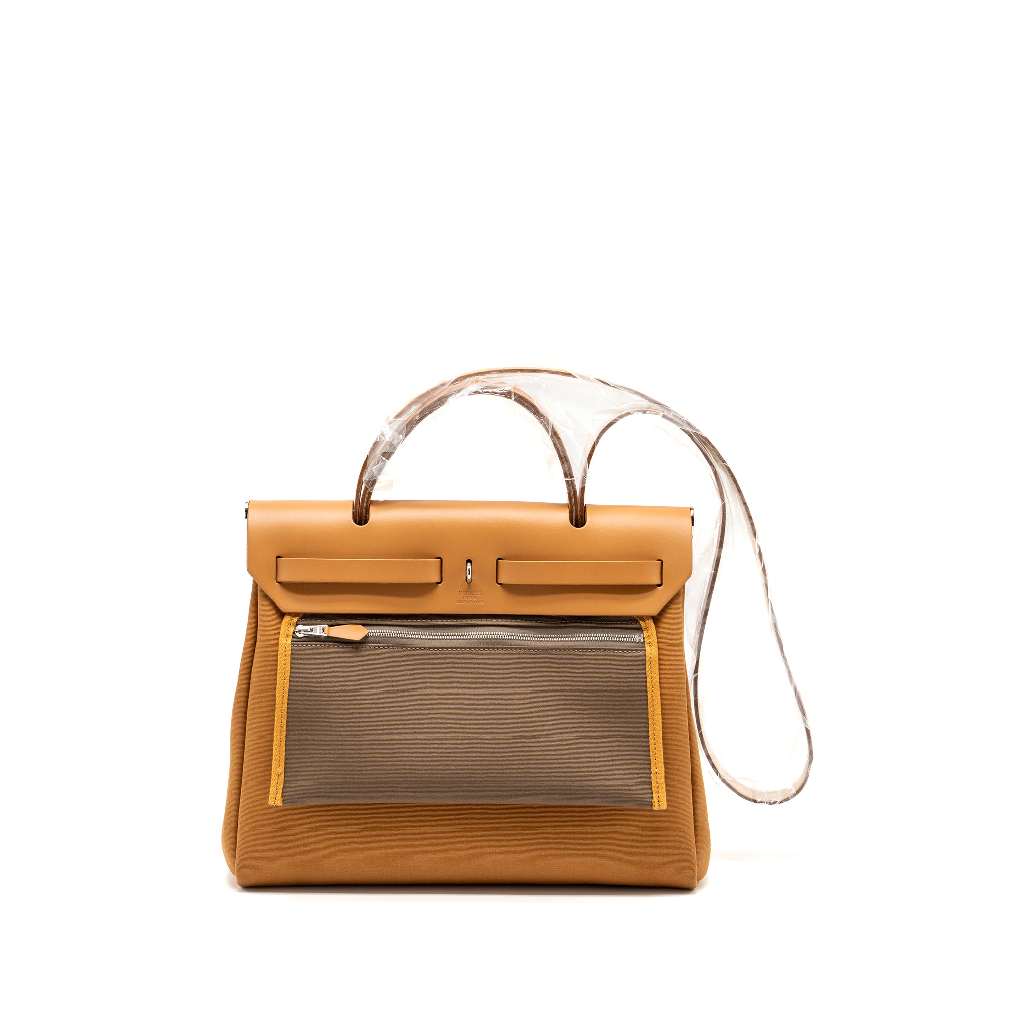 Hermes herbag 31 zip bag canvas/vache hunter natural SHW Stamp Z - Image 2