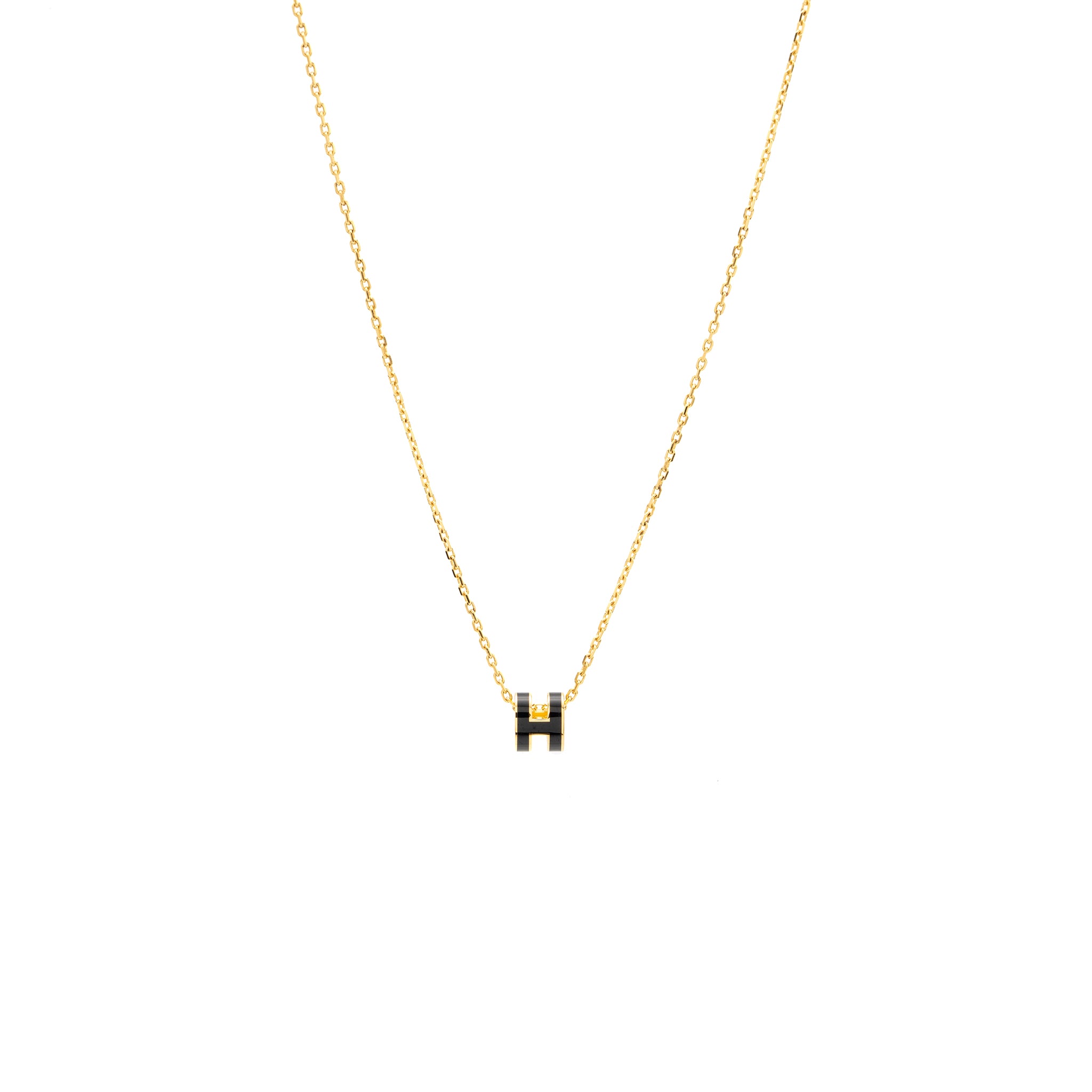 Hermes mini pop h PENDANT Black GHW