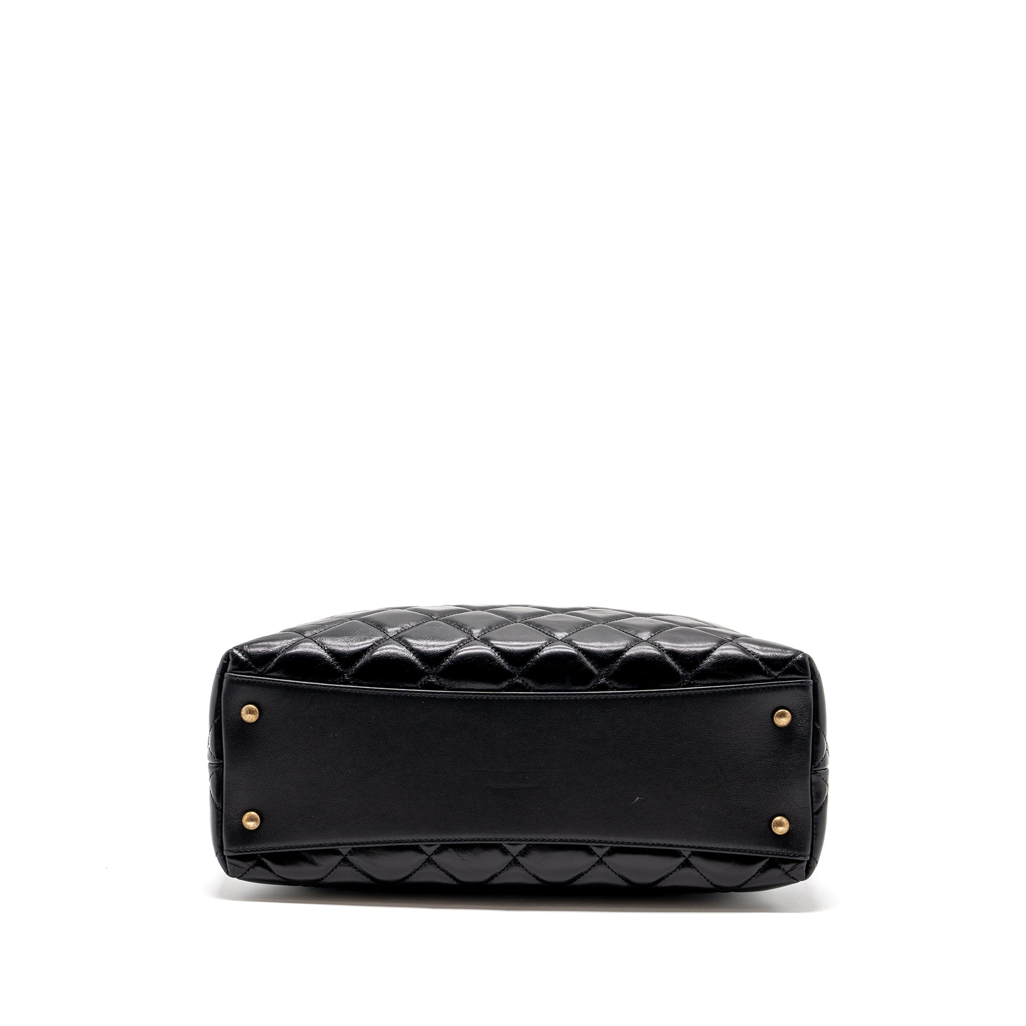 Chanel Large Tote Bag Calfskin Black Brushed GHW - Image 5