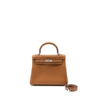 Hermes Kelly 25 Togo gold SHW Stamp U