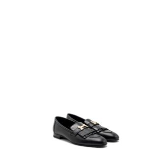 Hermes Size 38.5 Mocassins Royal Loafer Black GHW