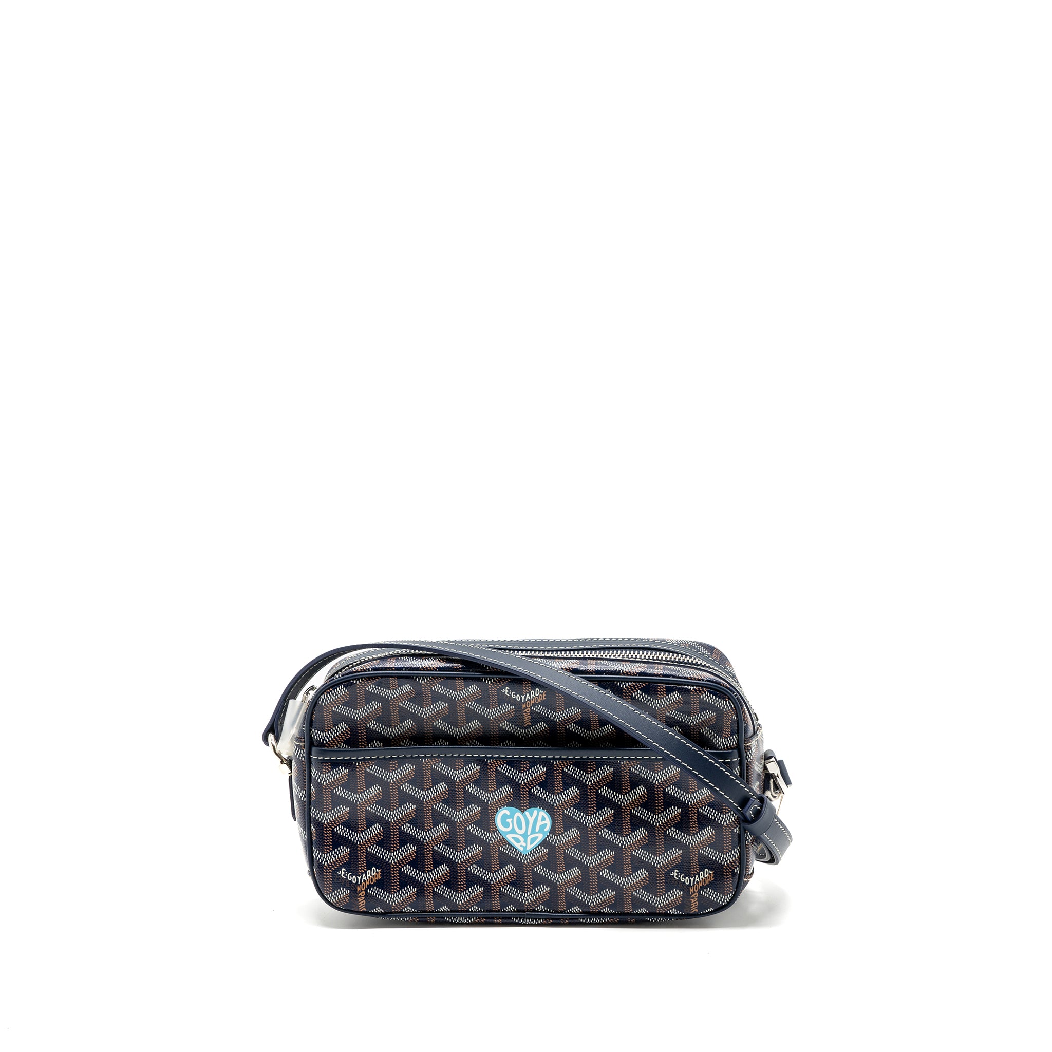 Goyard cap vert PM limited edition goyardline canvas blue/multicolour SHW