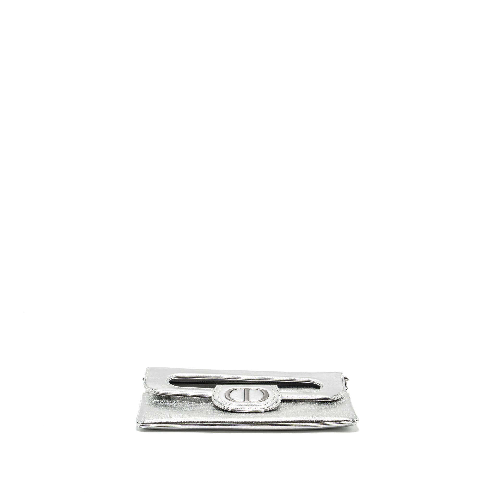 Dior Diordouble Clutch With Chains Calfskin Argent Black Hardware - Image 5