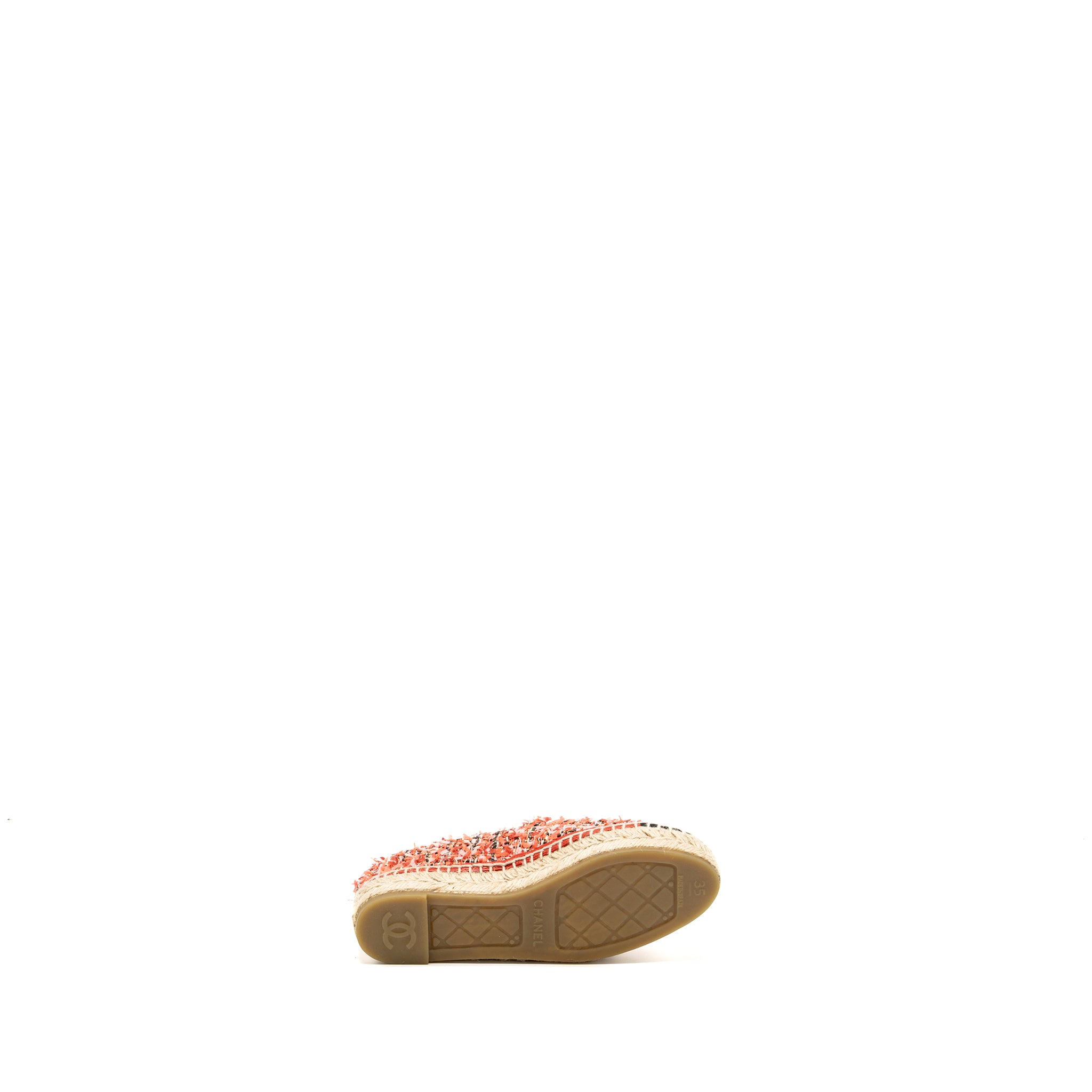 Chanel Size 35 Espadrilles tweed pink / black - Image 6