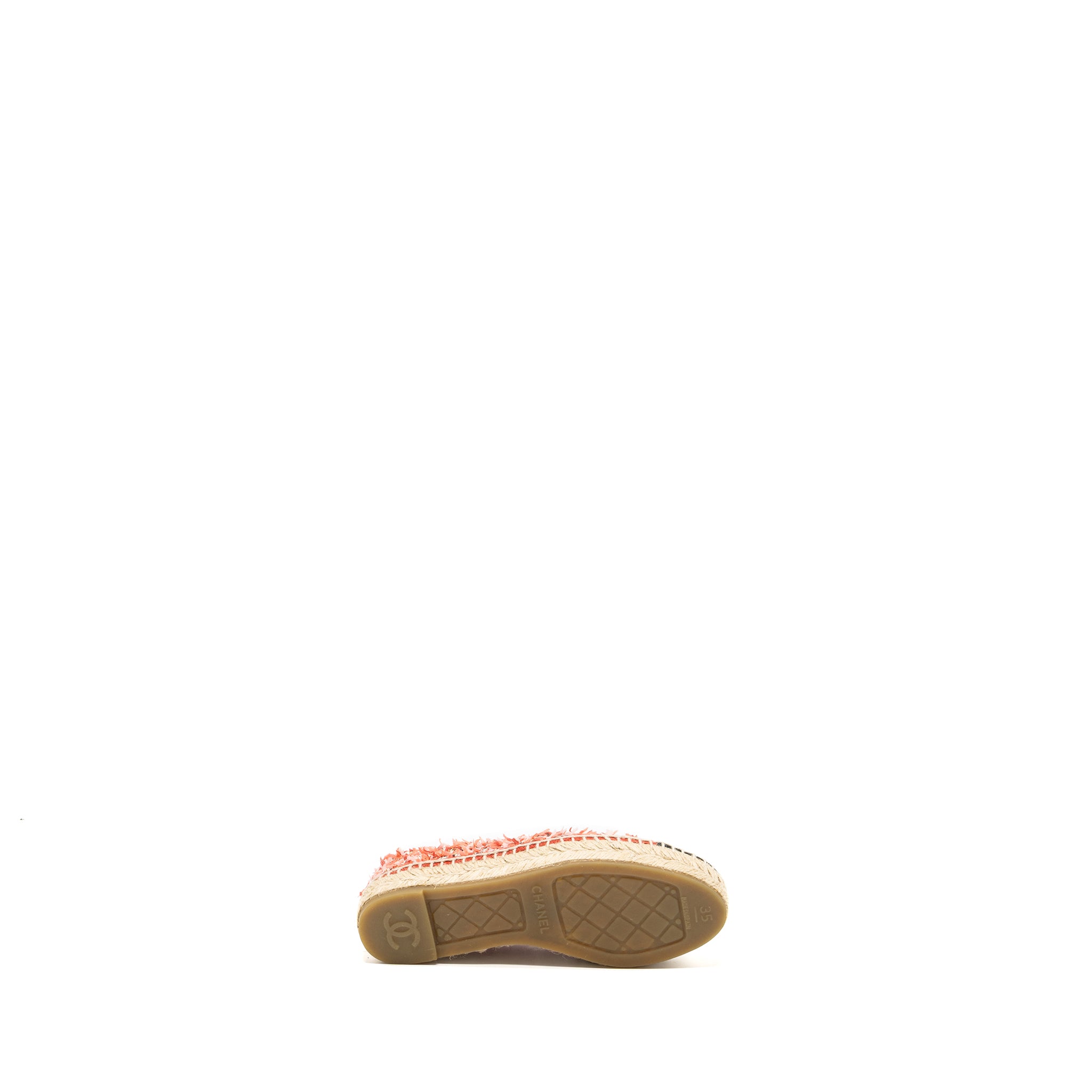 Chanel Size 35 Espadrilles tweed pink / black - Image 7