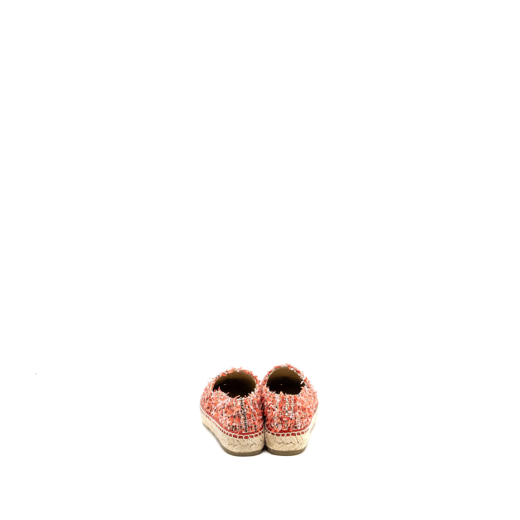 Chanel Size 35 Espadrilles tweed pink / black - Image 3