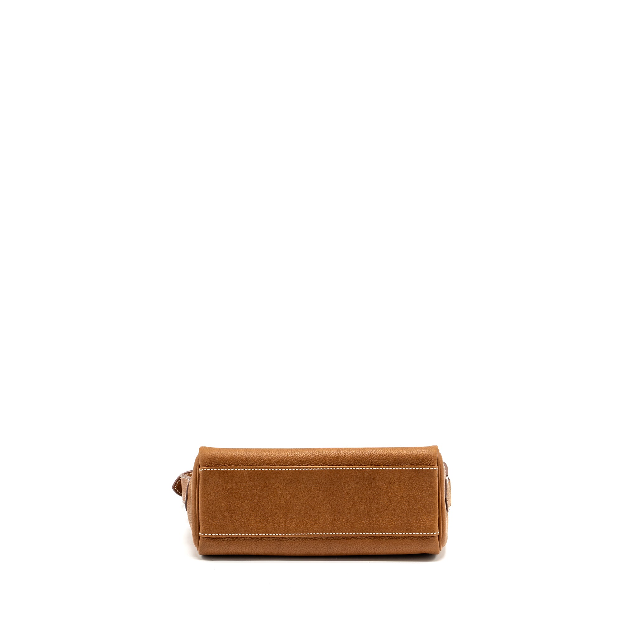 Hermes Kelly Messanger PM bag Barenia Faubourg leather 34 Fauve SHW Stamp B - Image 6