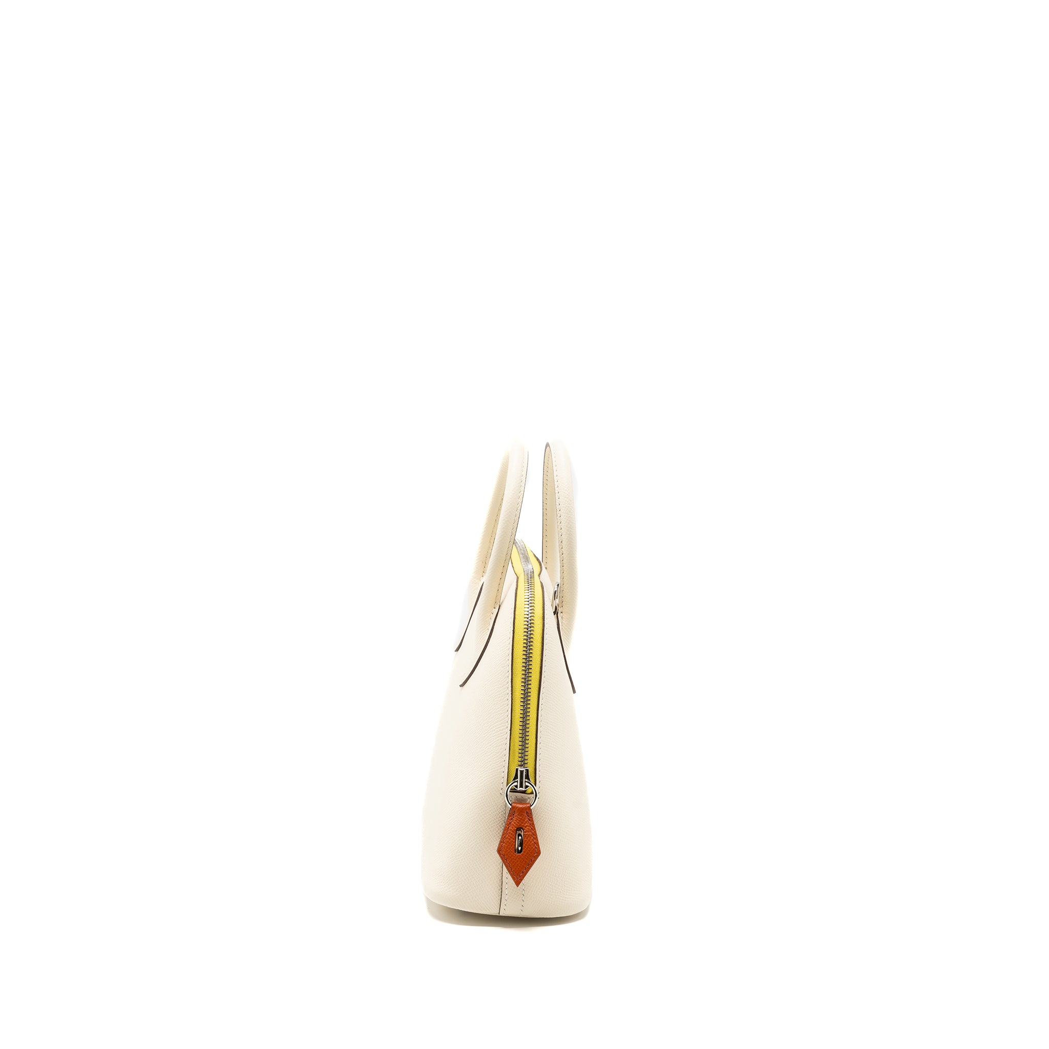 Hermes Bolide 1923 25 Epsom Nata/Terre Battue/Jaune Citron SHW Stamp U - Image 2