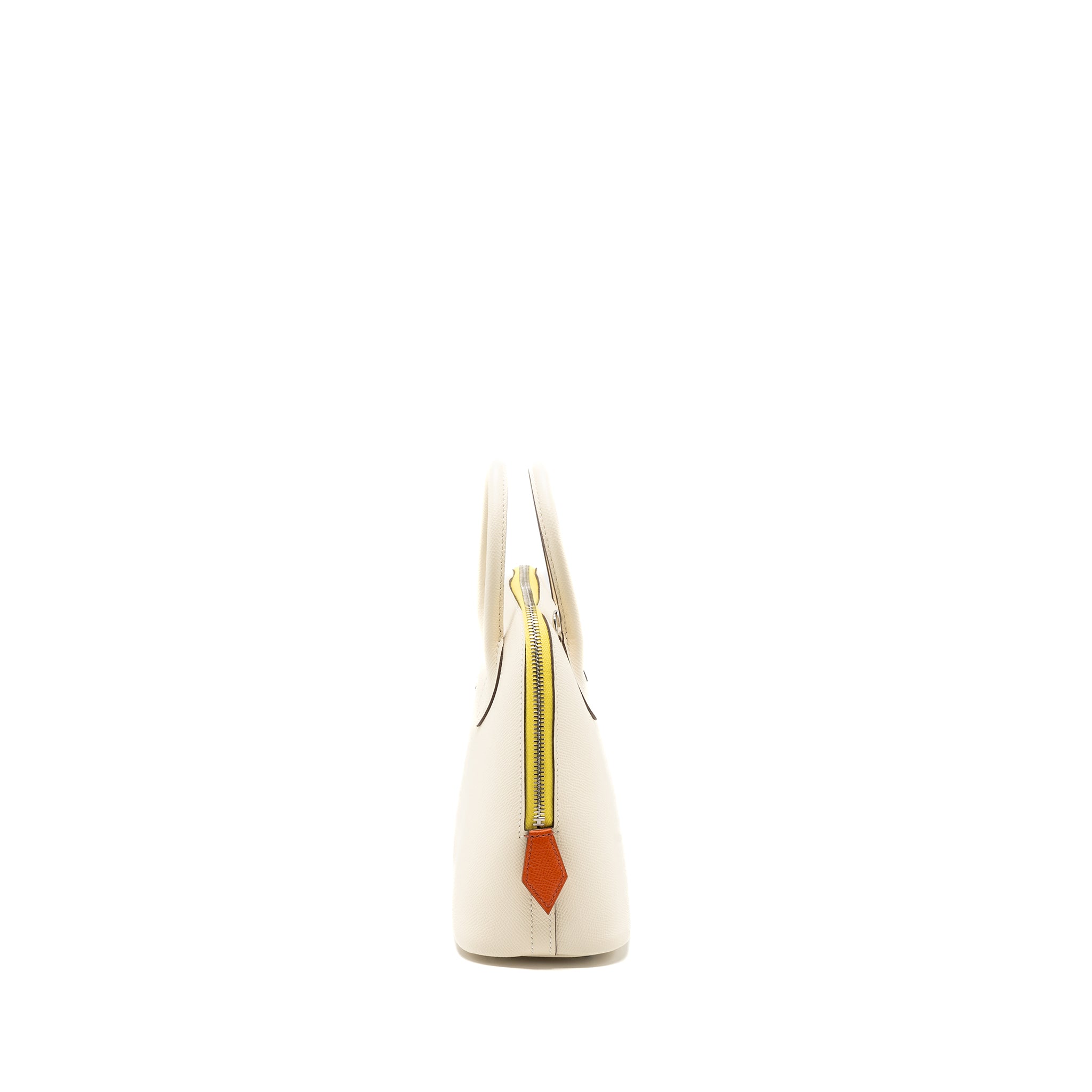 Hermes Bolide 1923 25 Epsom Nata/Terre Battue/Jaune Citron SHW Stamp U - Image 3