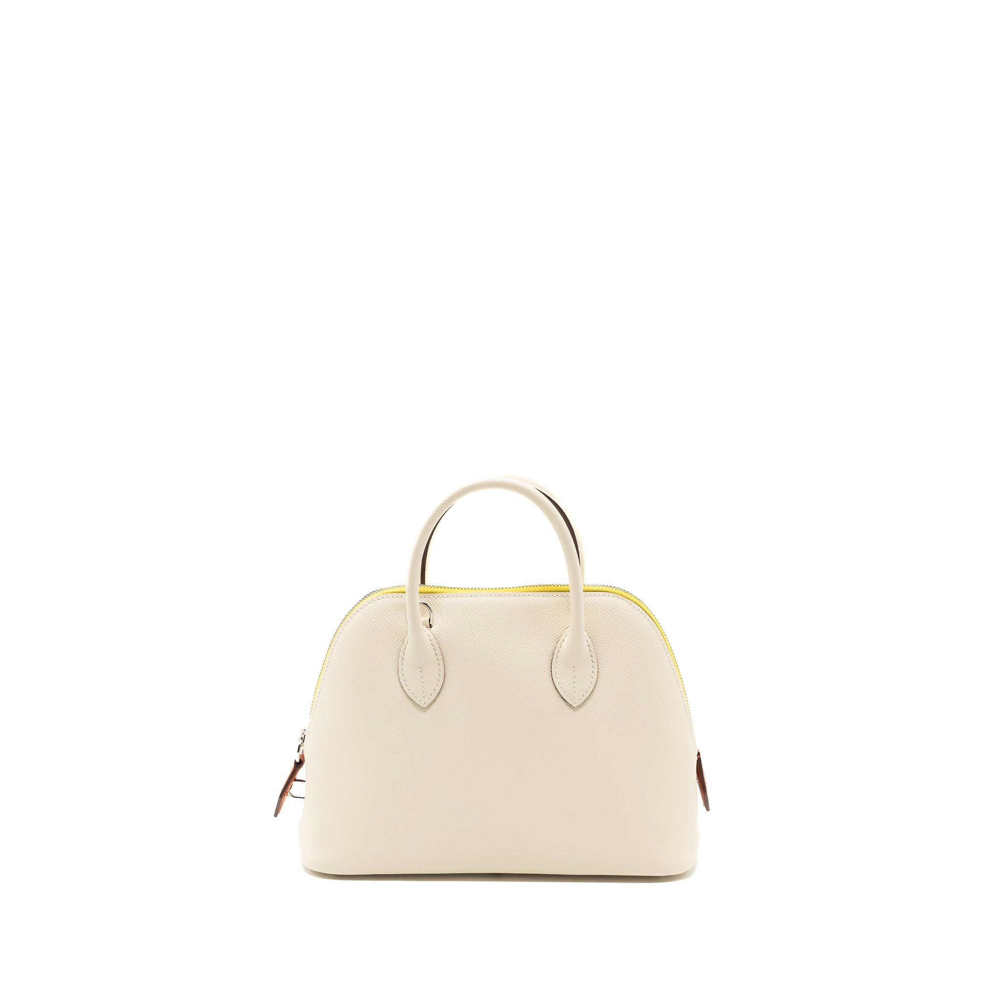 Hermes Bolide 1923 25 Epsom Nata/Terre Battue/Jaune Citron SHW Stamp U - Image 4