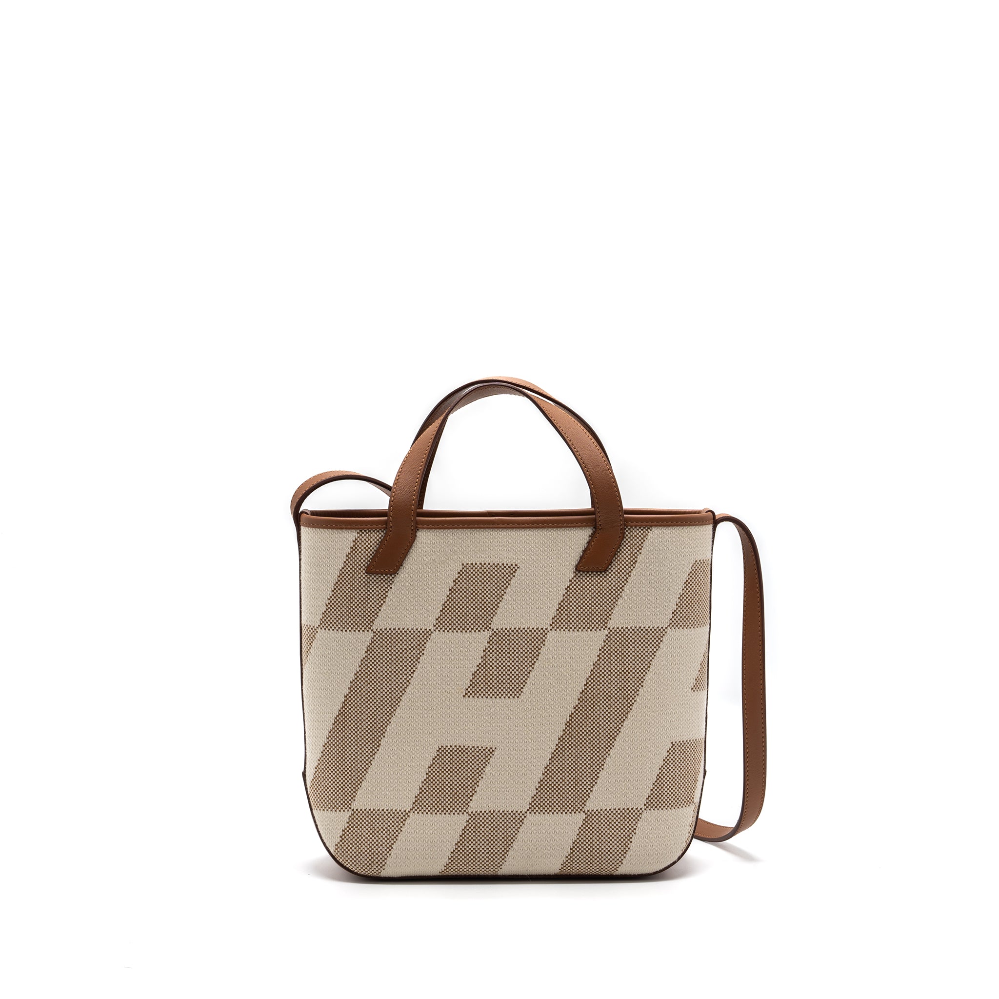 Hermes Cabas H En Biais 27 Bag Naturel/Gold Stamp Z - Image 4