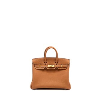 Hermes Birkin 25 Togo Gold GHW Stamp Y