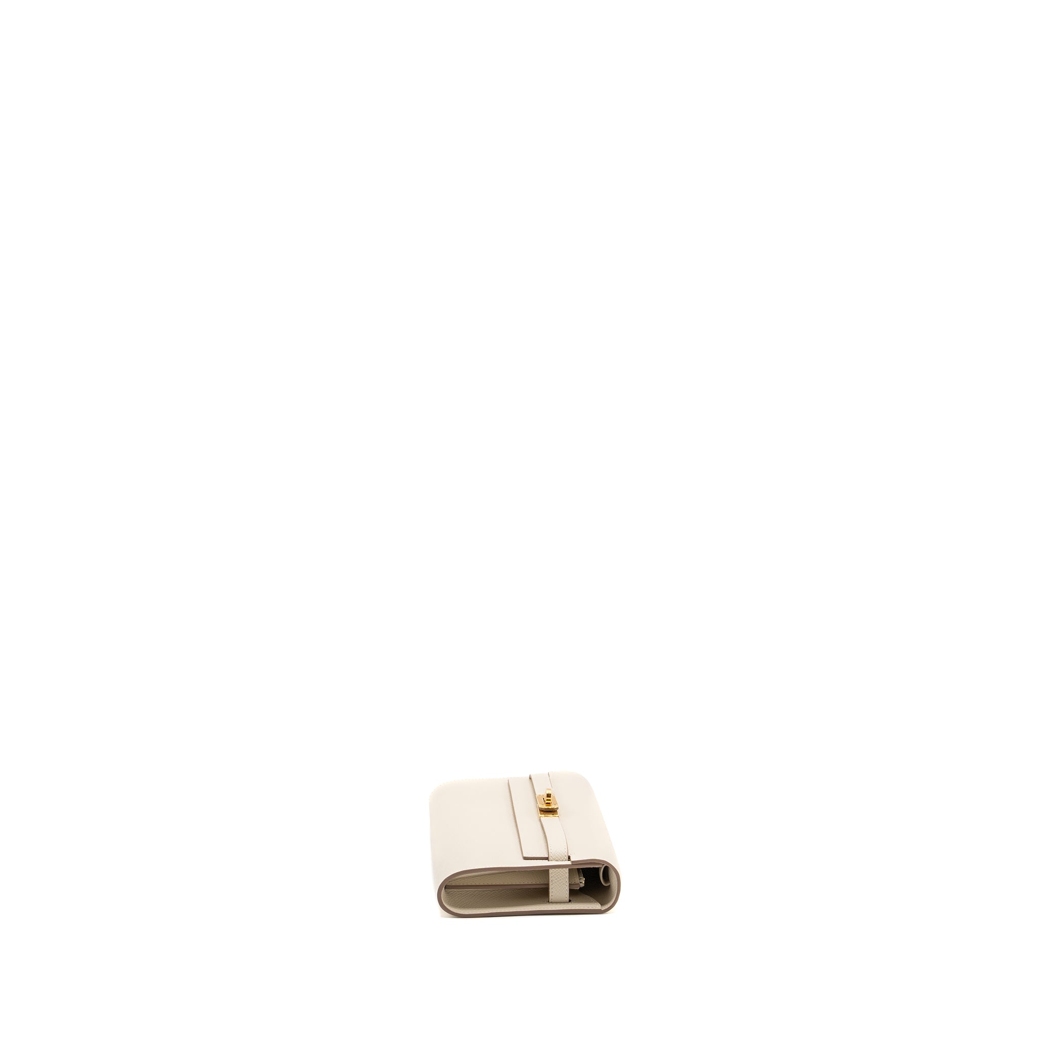 Hermes classic Kelly to go epsom craie GHW stamp B - Image 5