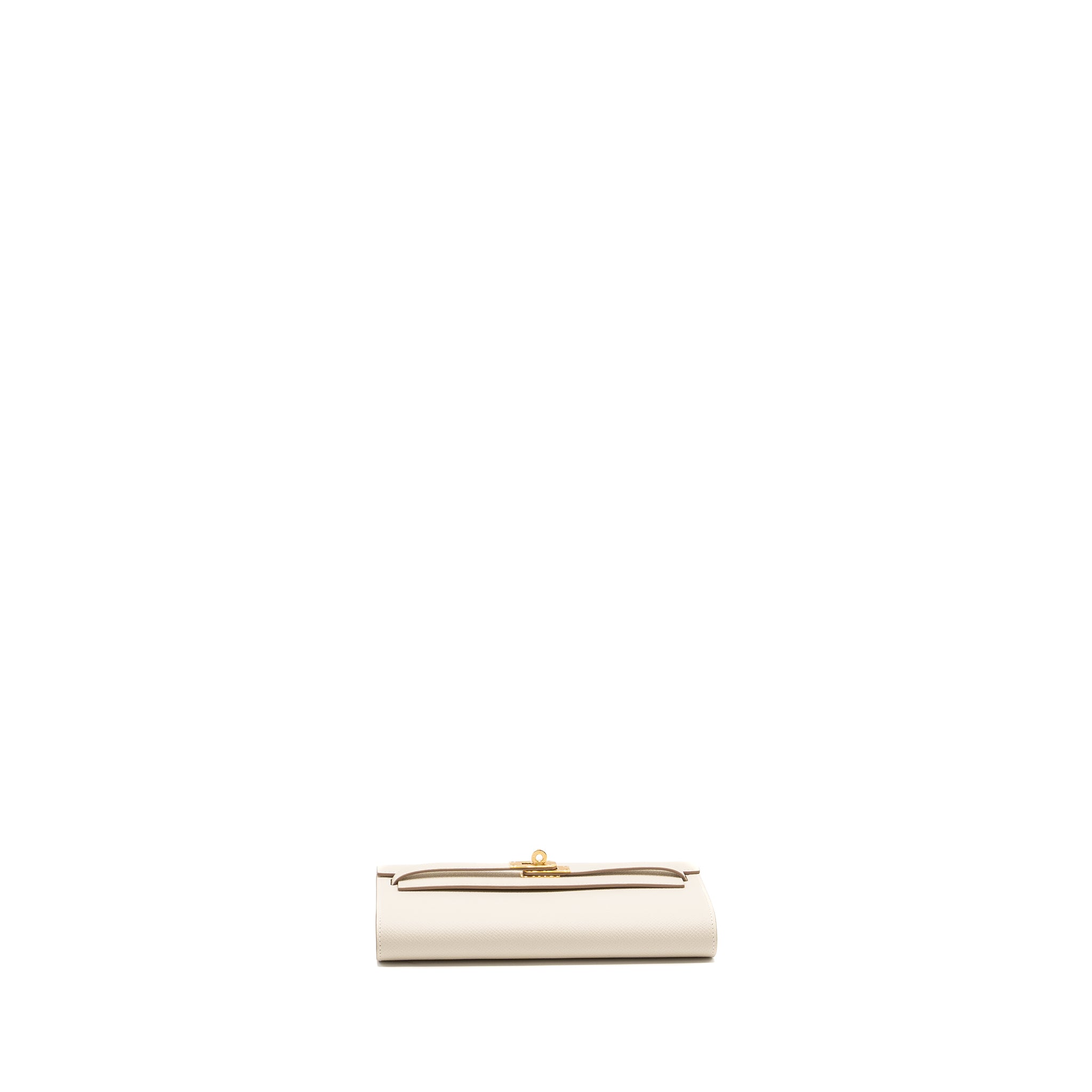 Hermes classic Kelly to go epsom craie GHW stamp B - Image 3