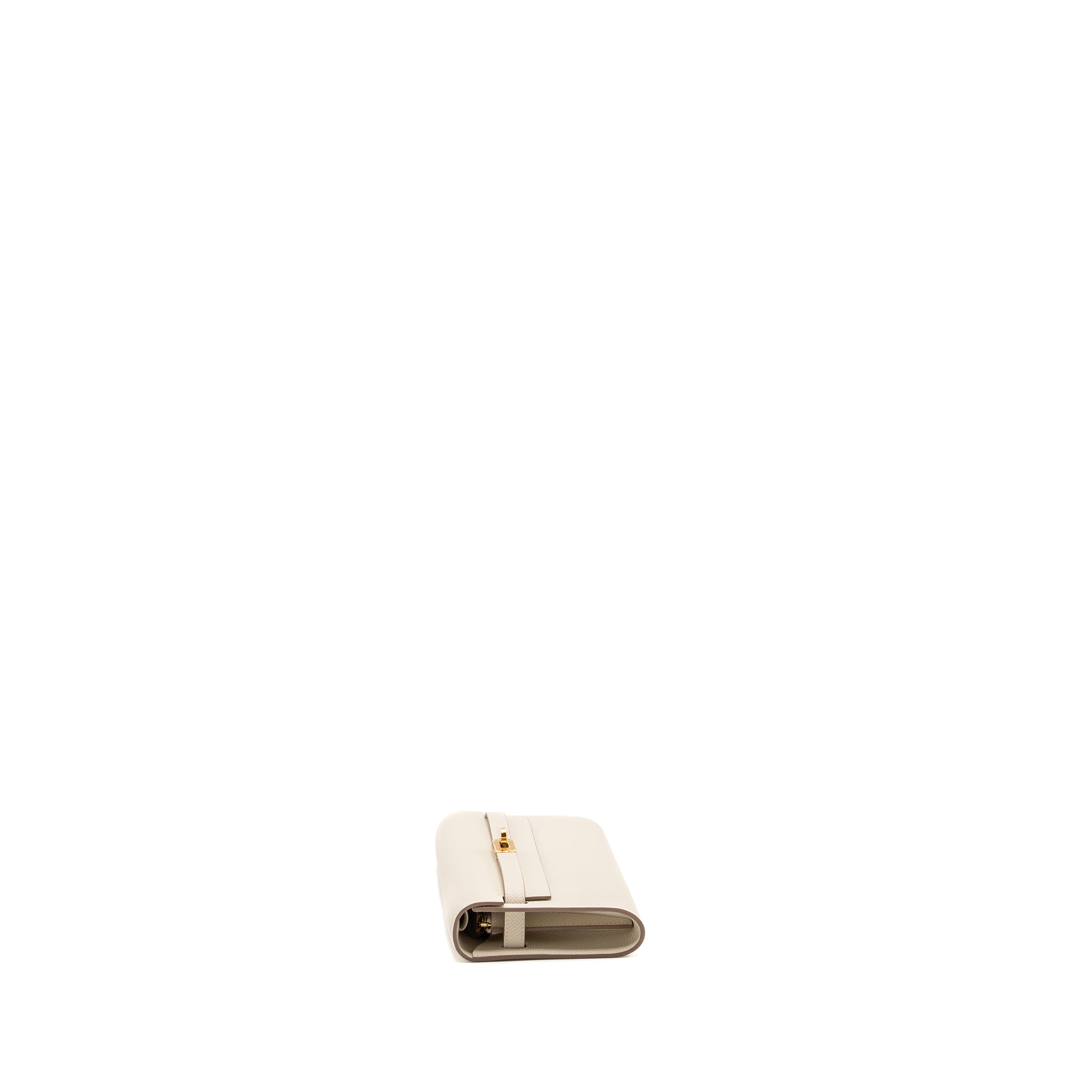 Hermes classic Kelly to go epsom craie GHW stamp B - Image 6
