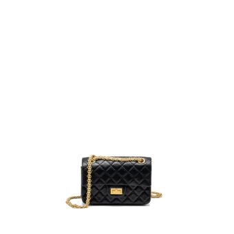 Chanel Mini 2.55 Reissue Aged Calfskin Black GHW (Microchip)