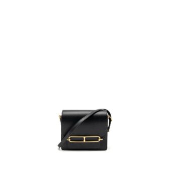 Hermes Mini Roulis evergraine Black LGHW stamp Z