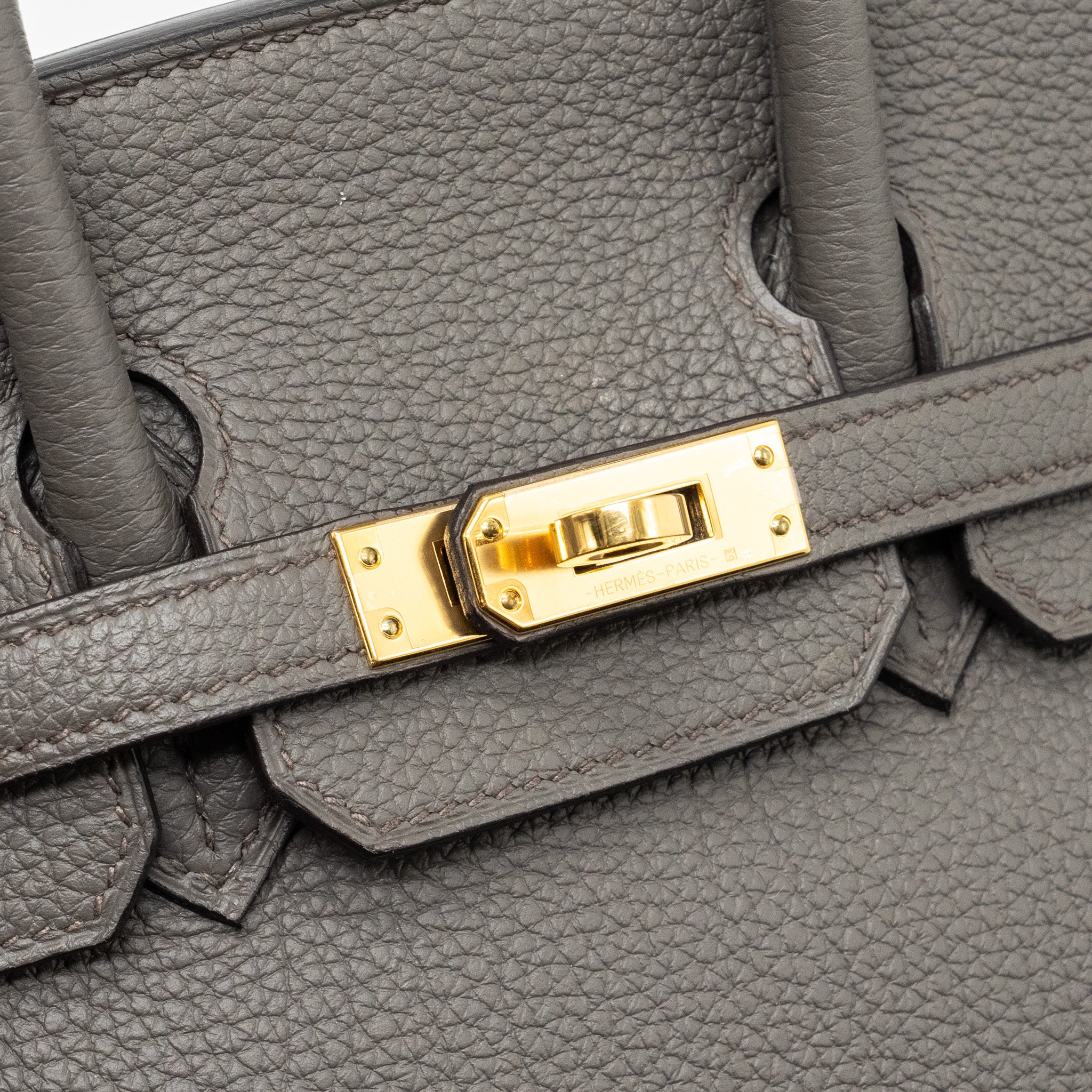 Hermes birkin25 togo gris etain GHW stamp U - Image 12