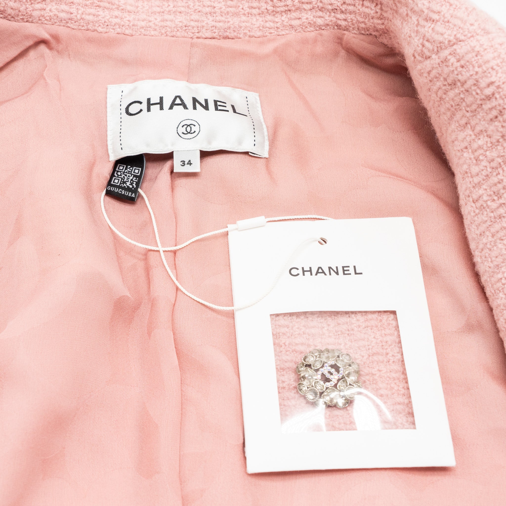 Chanel size 34 22K jacket wool light pink - Image 5