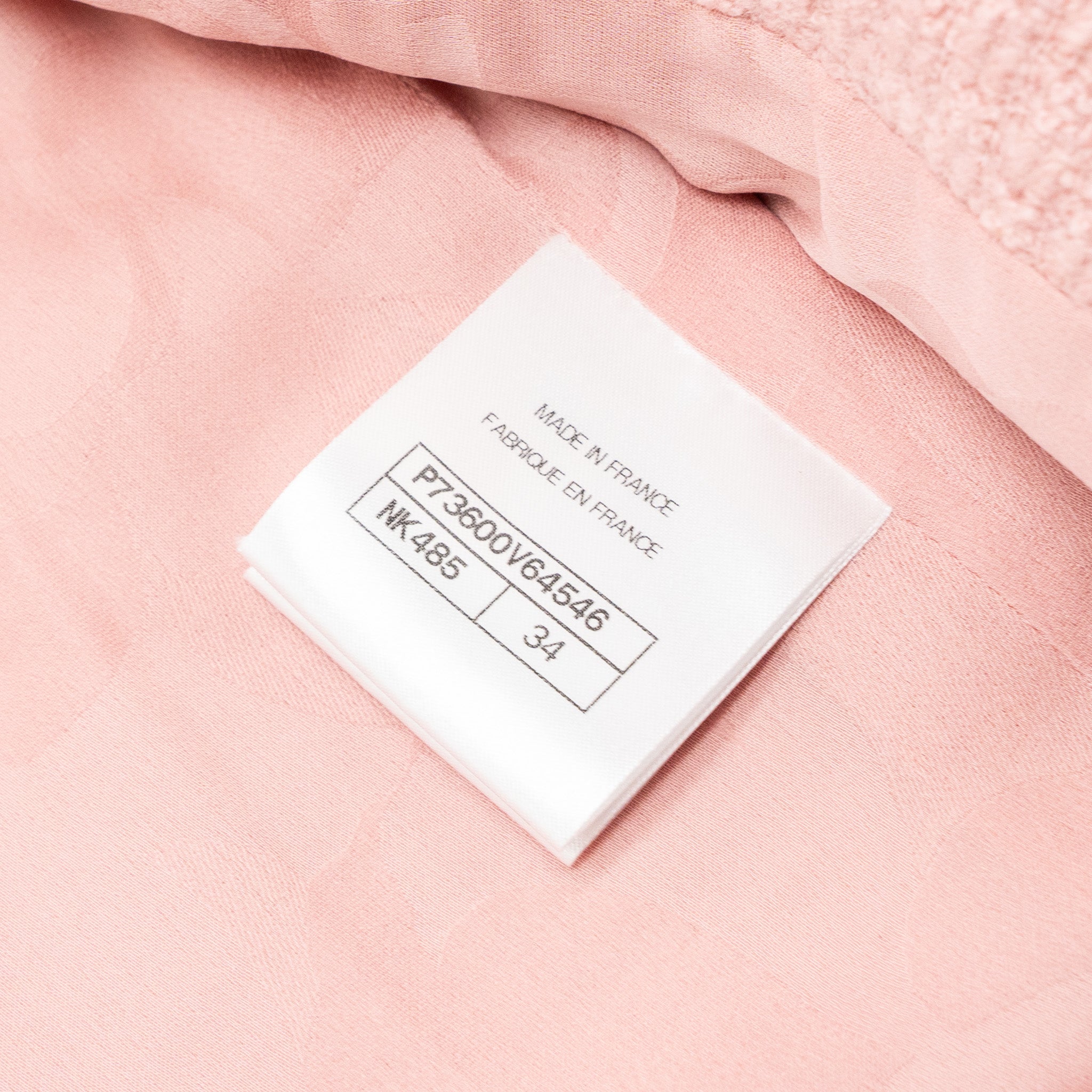 Chanel size 34 22K jacket wool light pink - Image 7